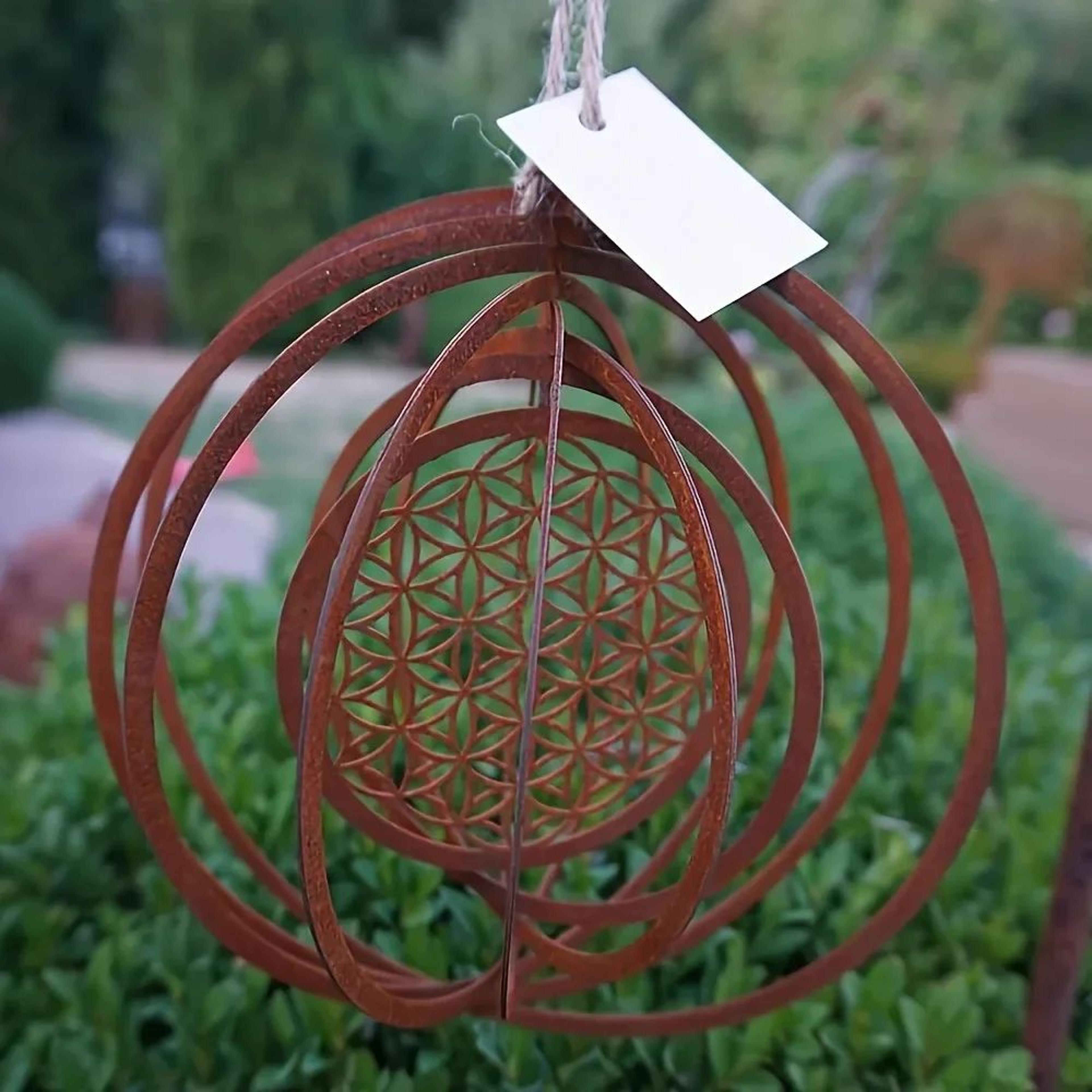 Rustic Metal Spiral Weather Vane Decor 4