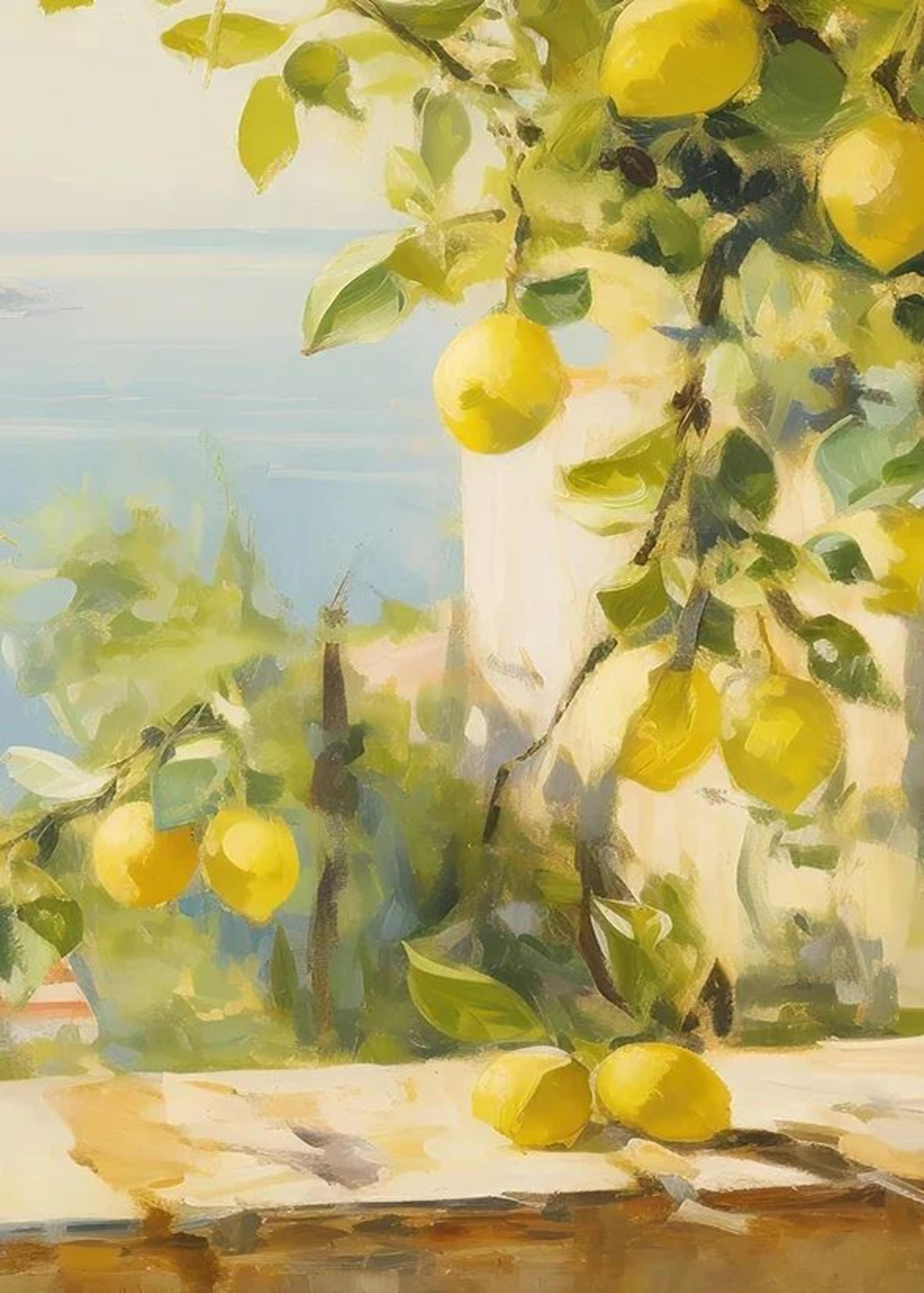 Retro Lemon Canvas Wall Art Decor 17