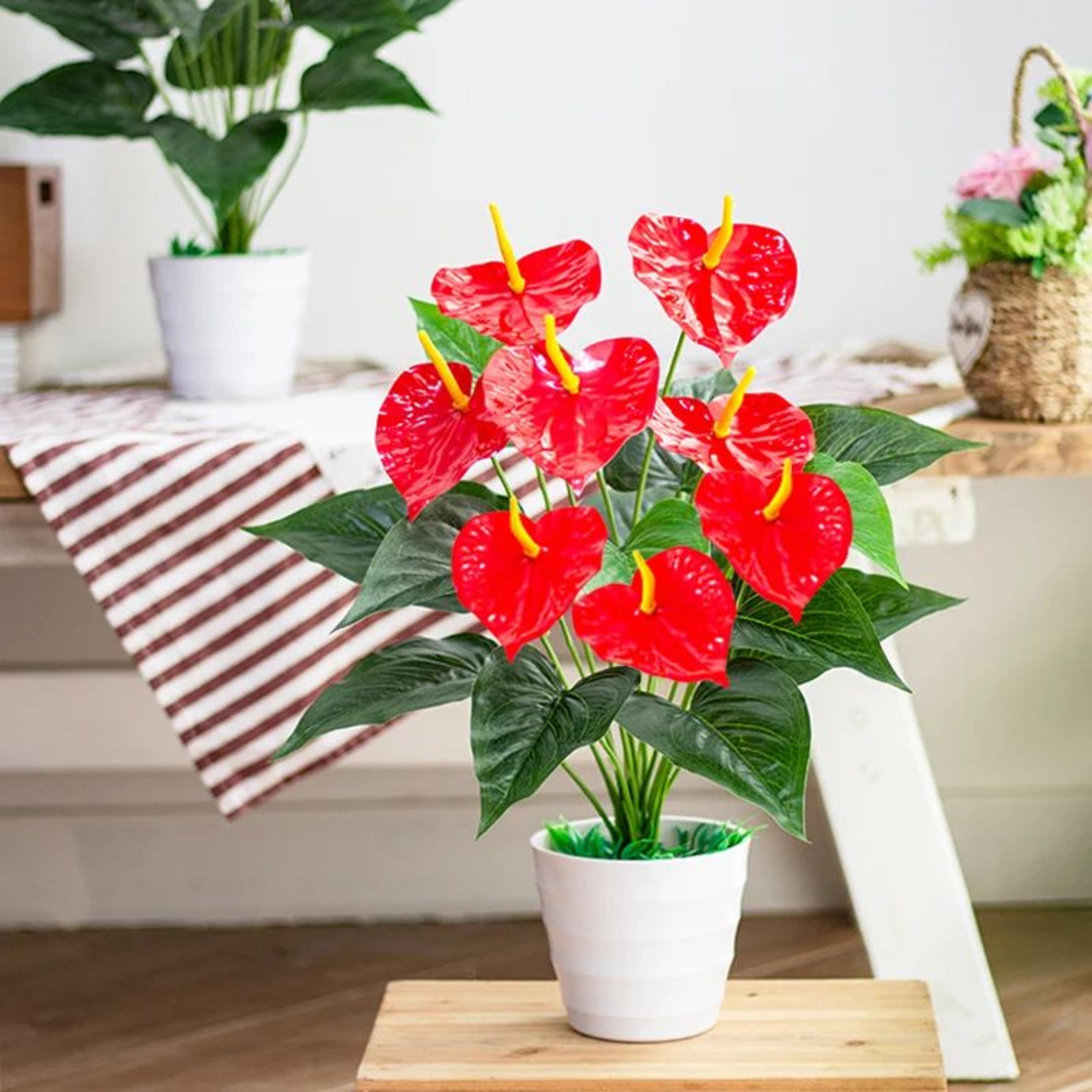 Artificial Monstera Leaf Tropical Decor Plant 0