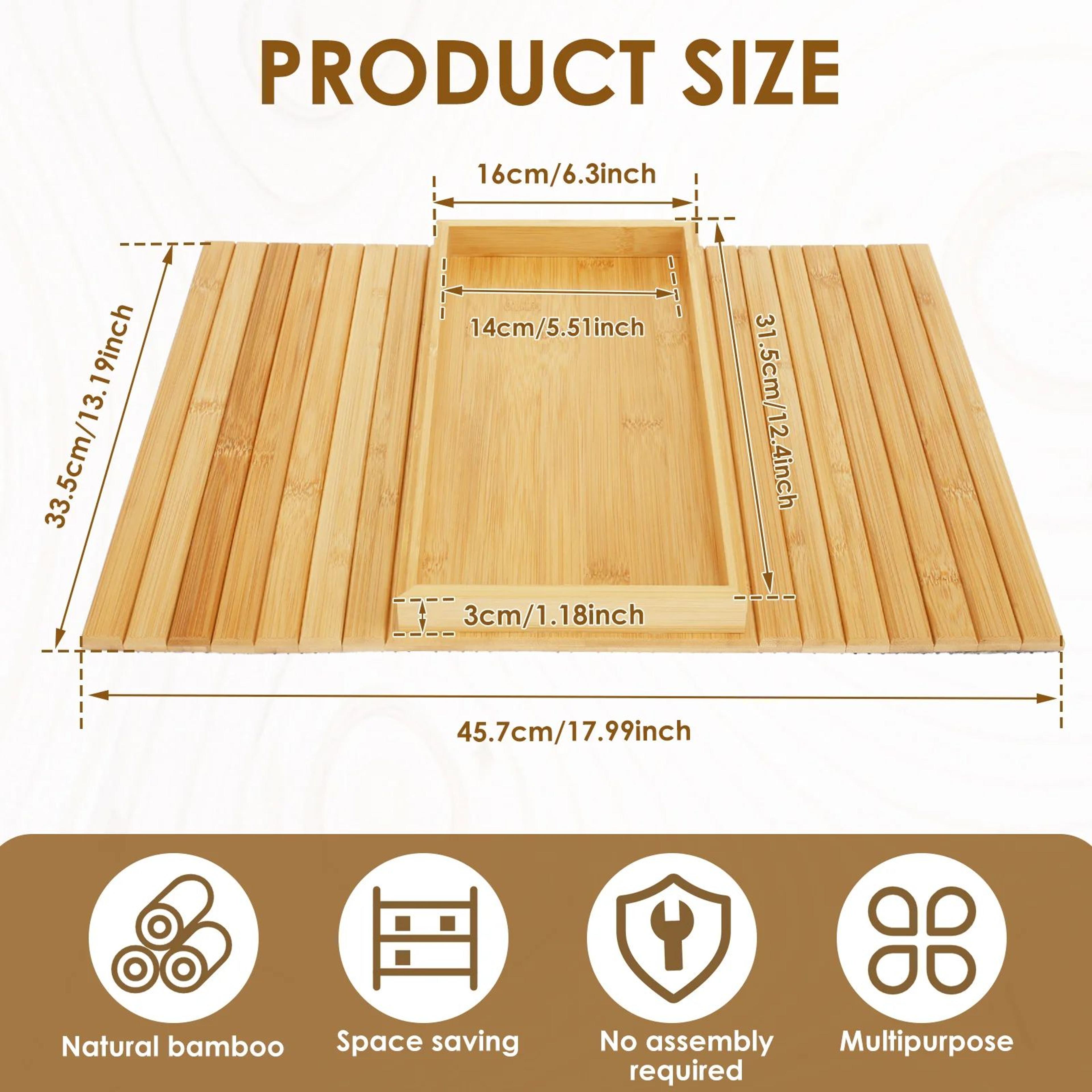 Foldable Wooden Sofa Arm Tray Table 12