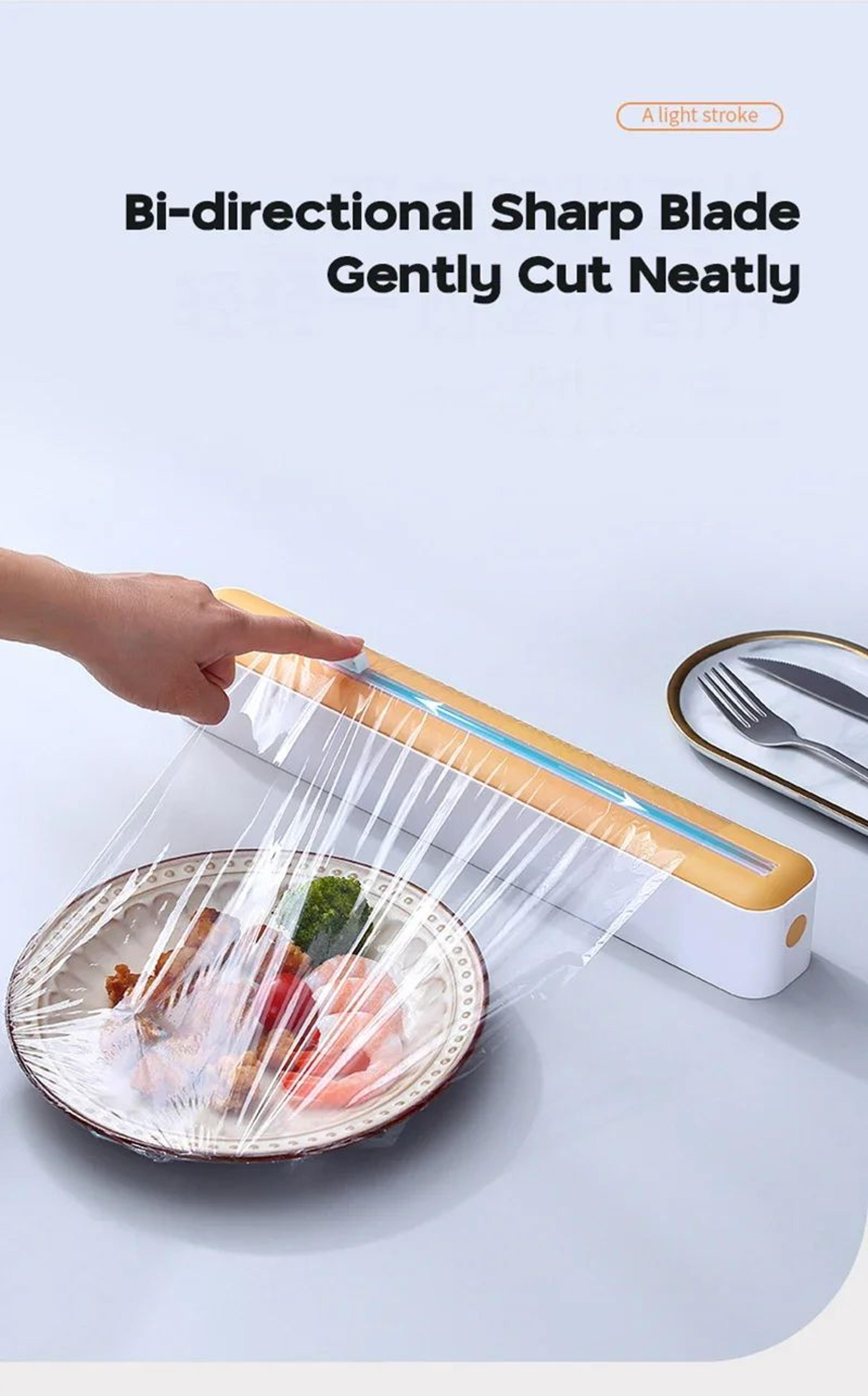 Magnetic Plastic Wrap Dispenser With Cutter 7