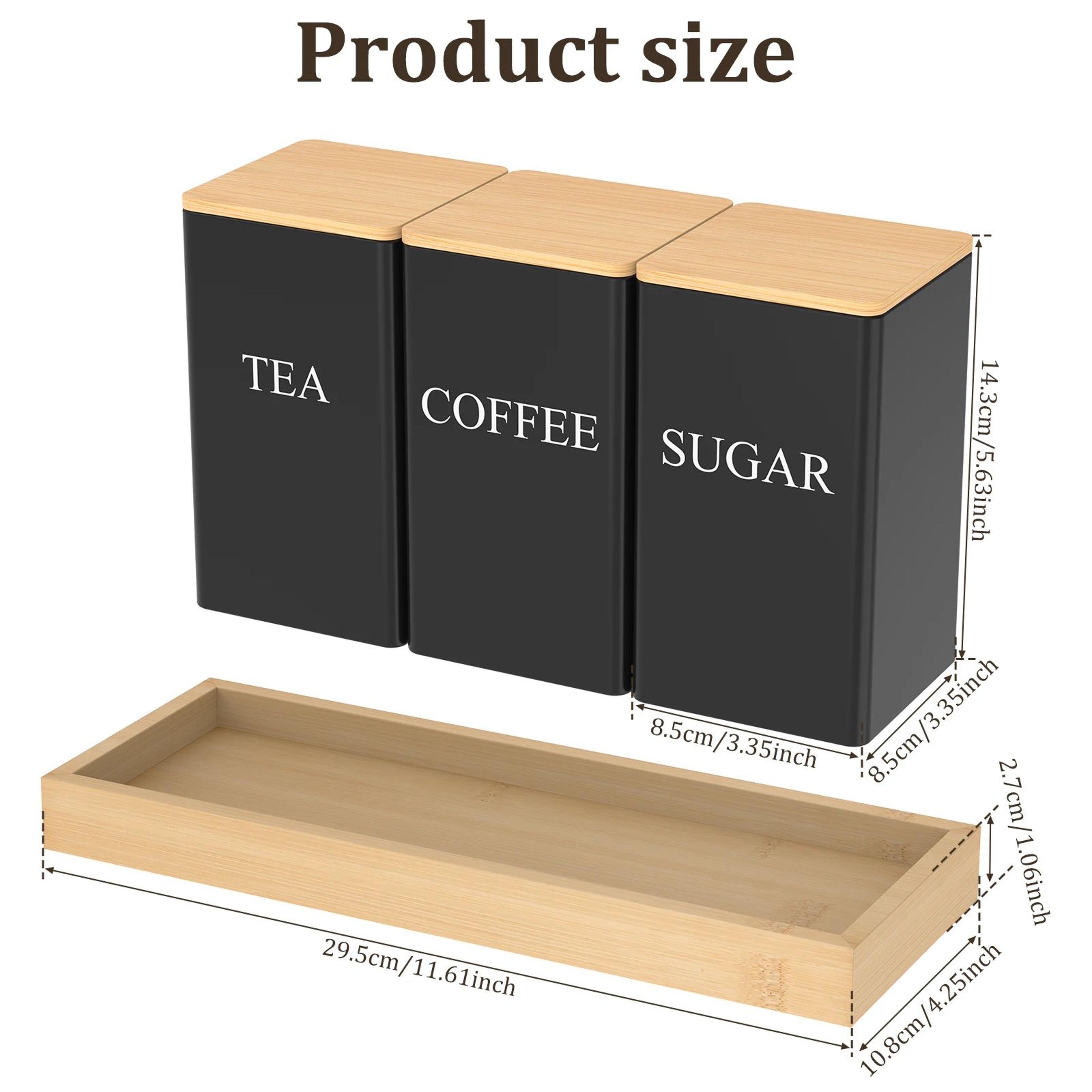 Airtight Coffee Tea Sugar Canister Set 15
