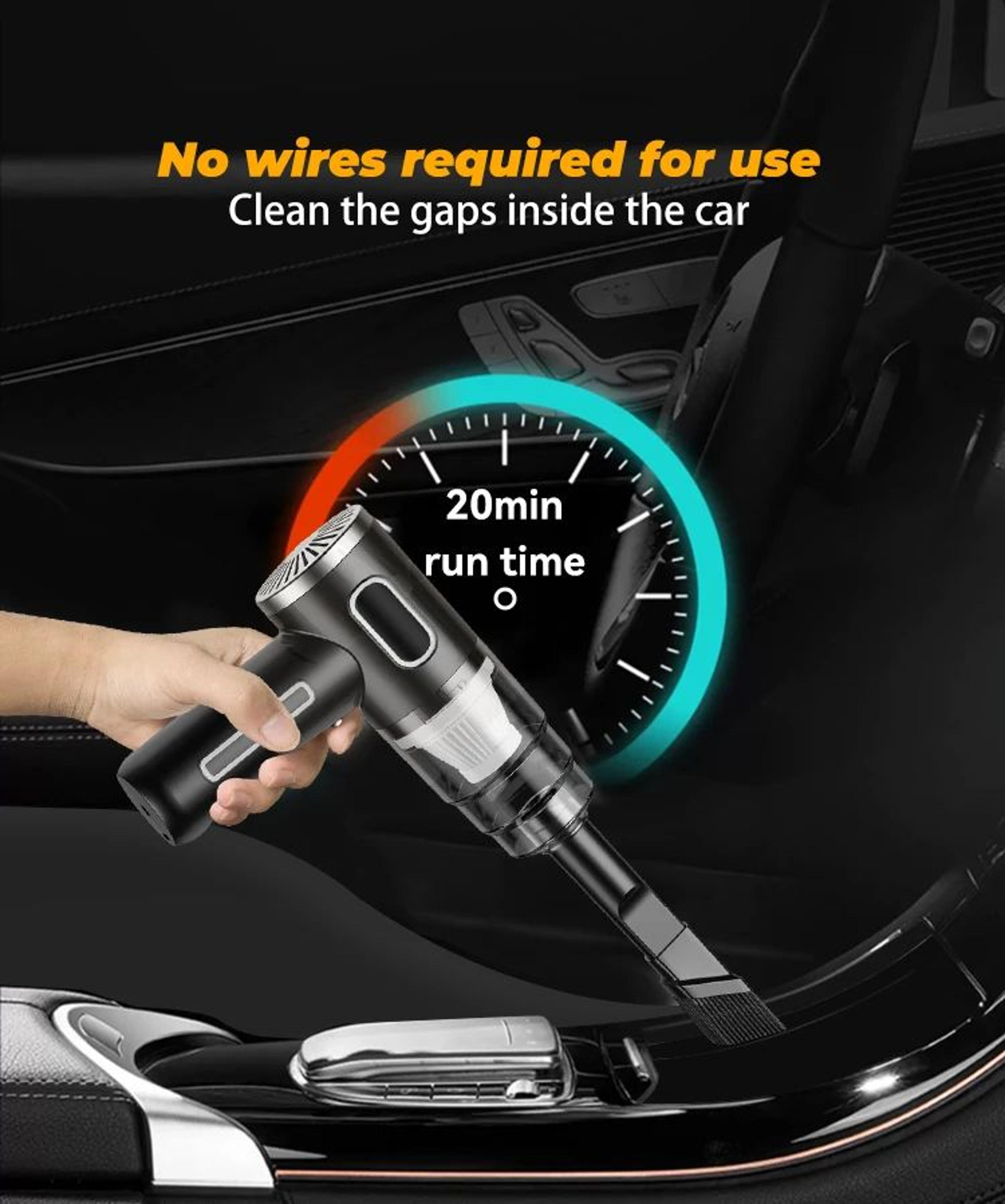 Portable Wireless High Power Car Vacuum Cleaner 12