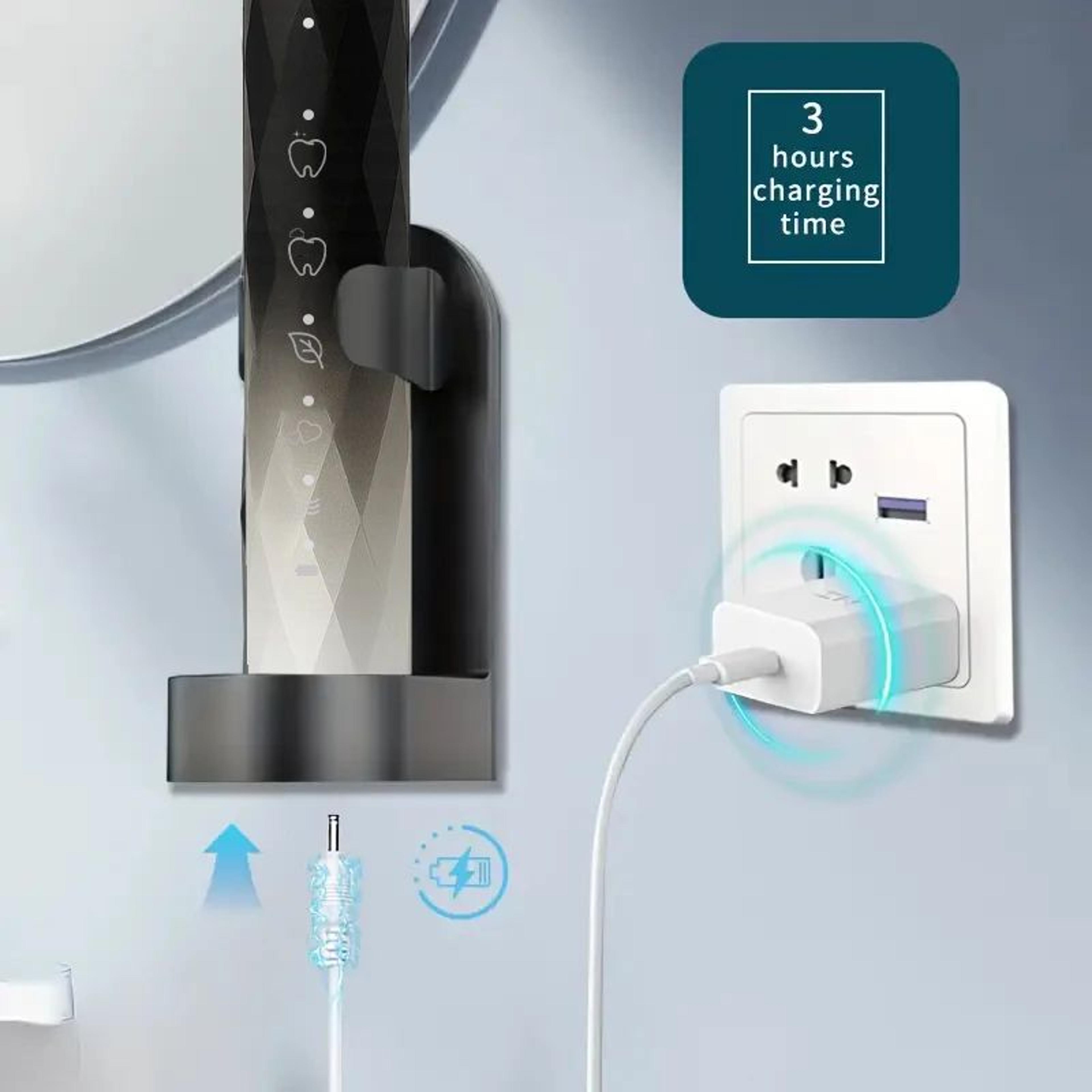 Rechargeable Electric Toothbrush With 10 Brush Heads 10