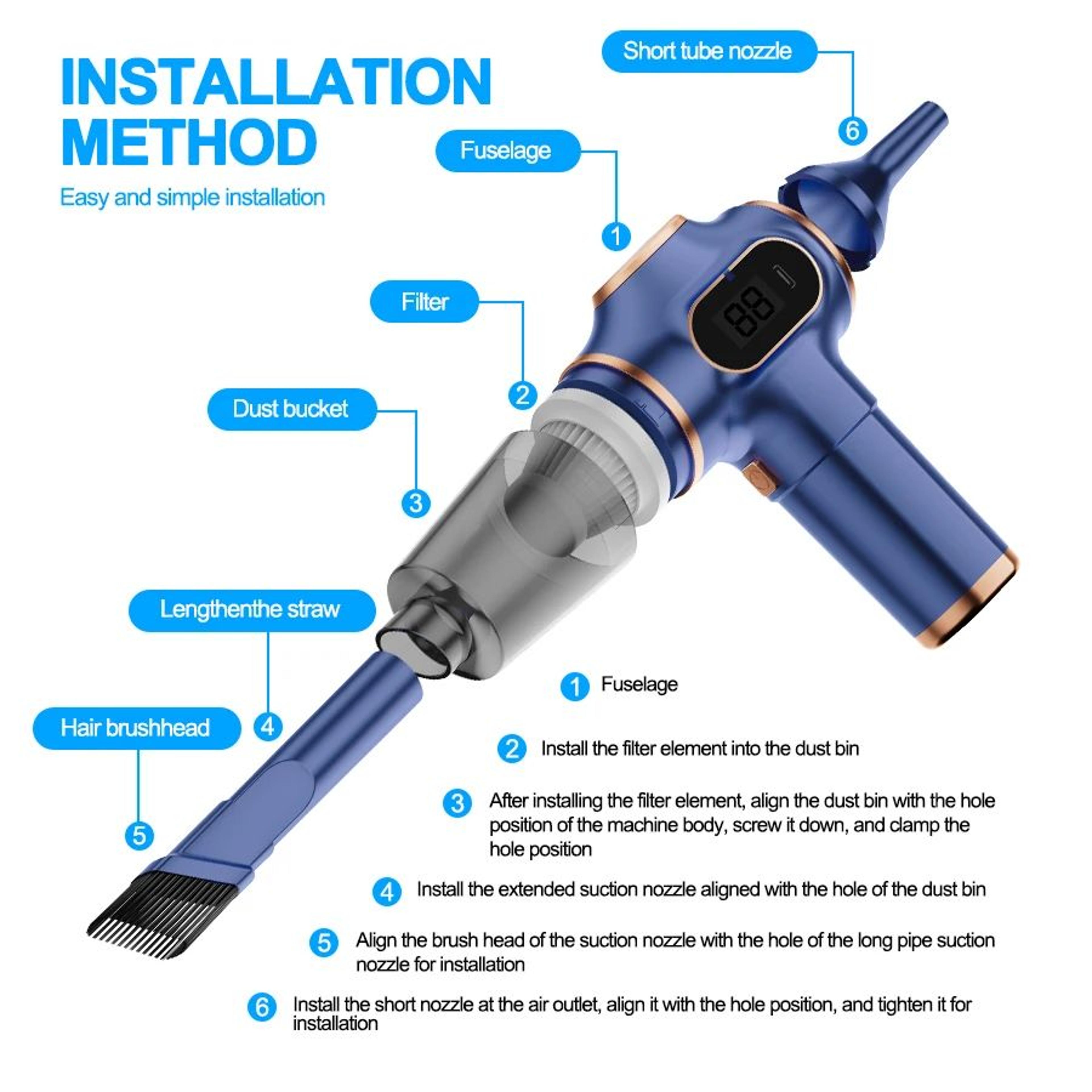Portable Wireless Handheld Vacuum Cleaner 4