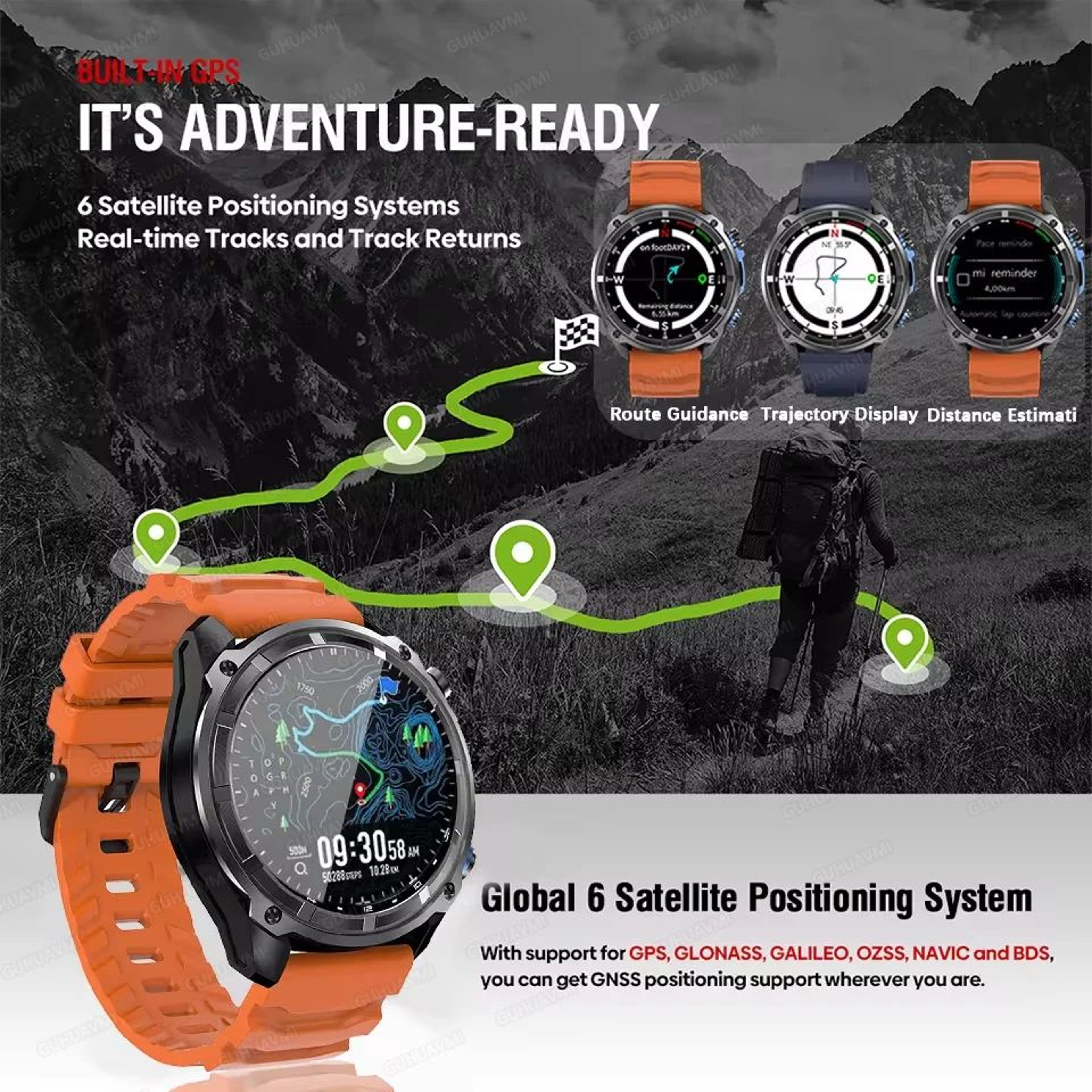 Military GPS Smart Watch With Offline Maps 2