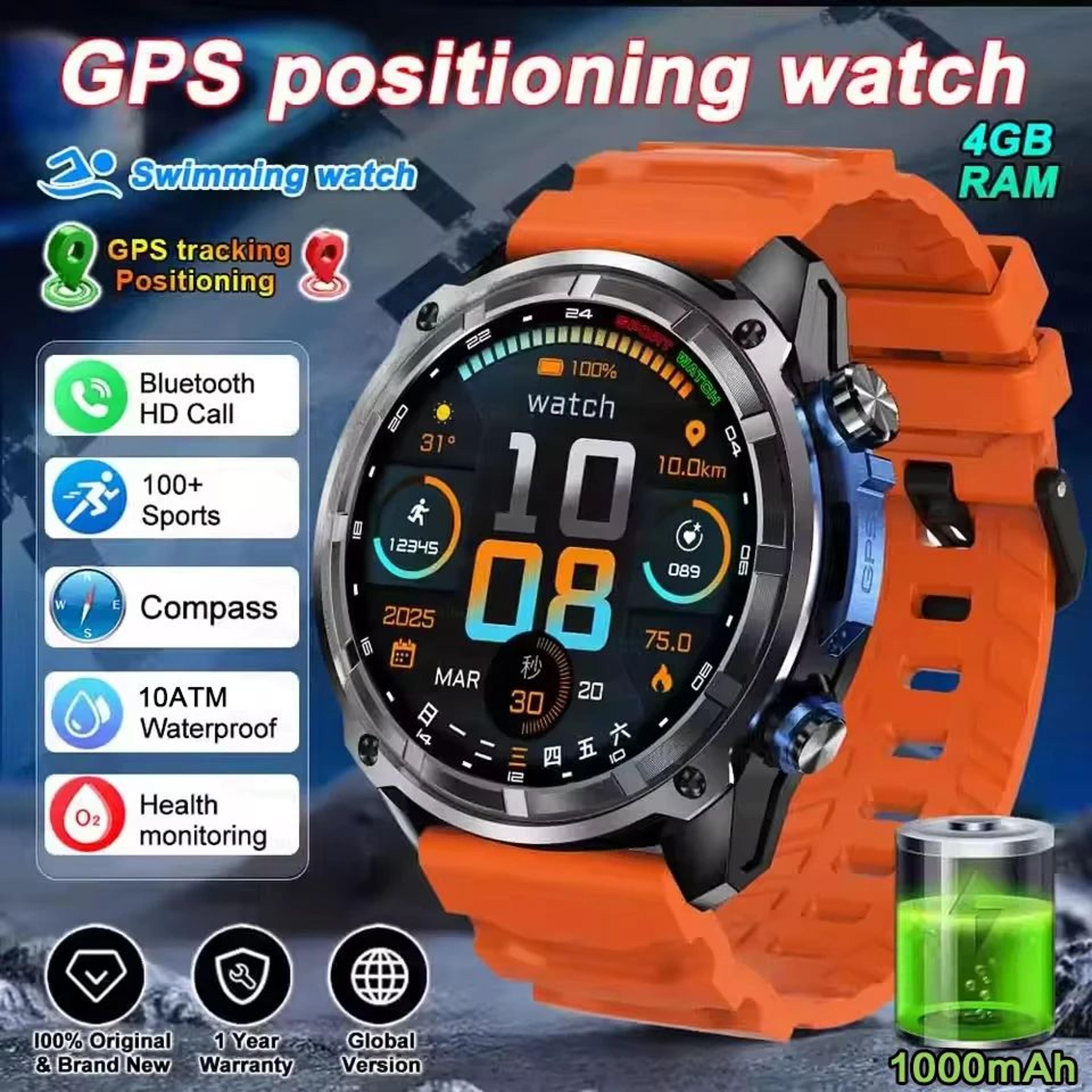 Military GPS Smart Watch With Offline Maps 6