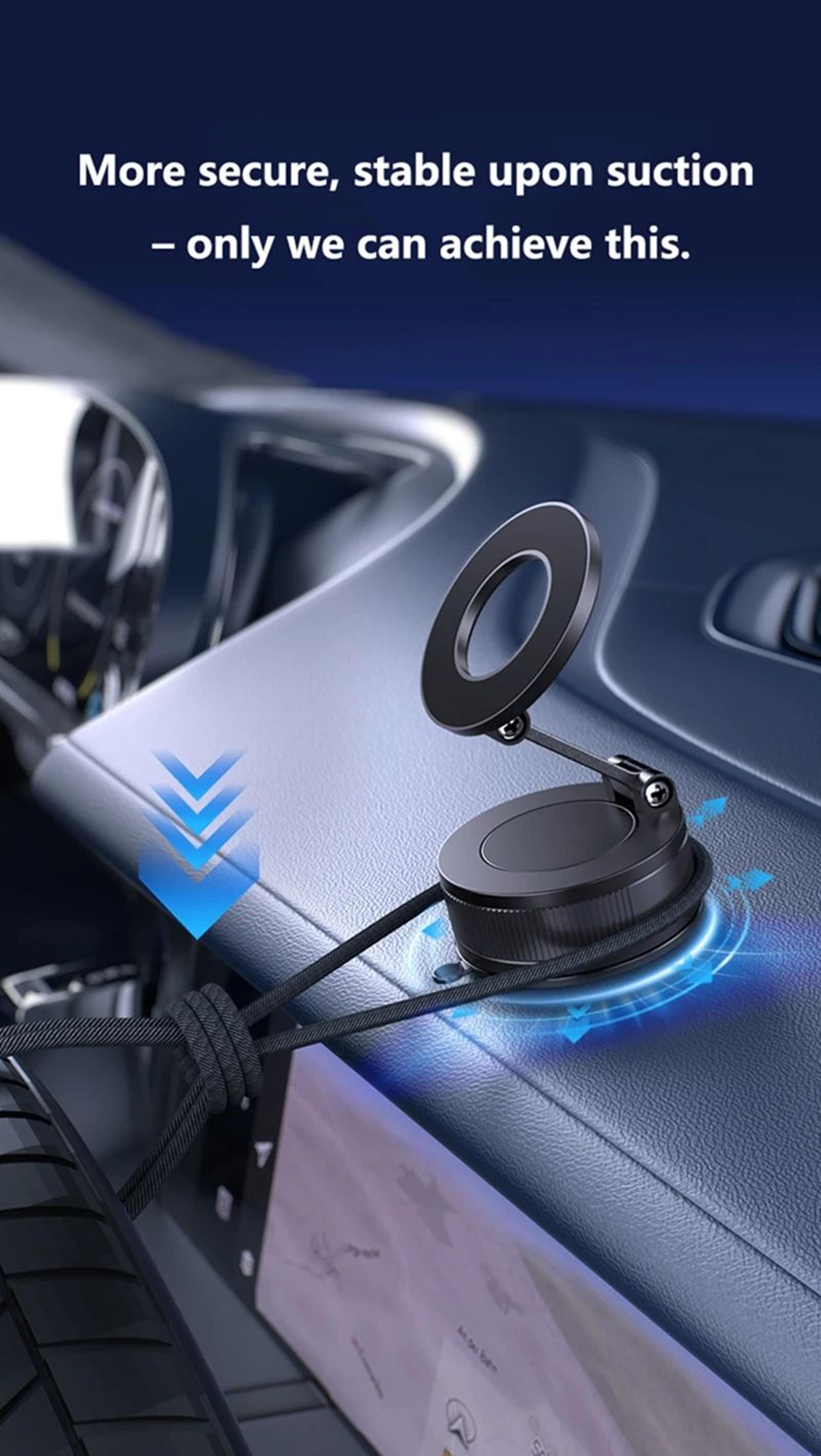 Magnetic Car Phone Holder 360 Adjustable Foldable Suction Mount 10