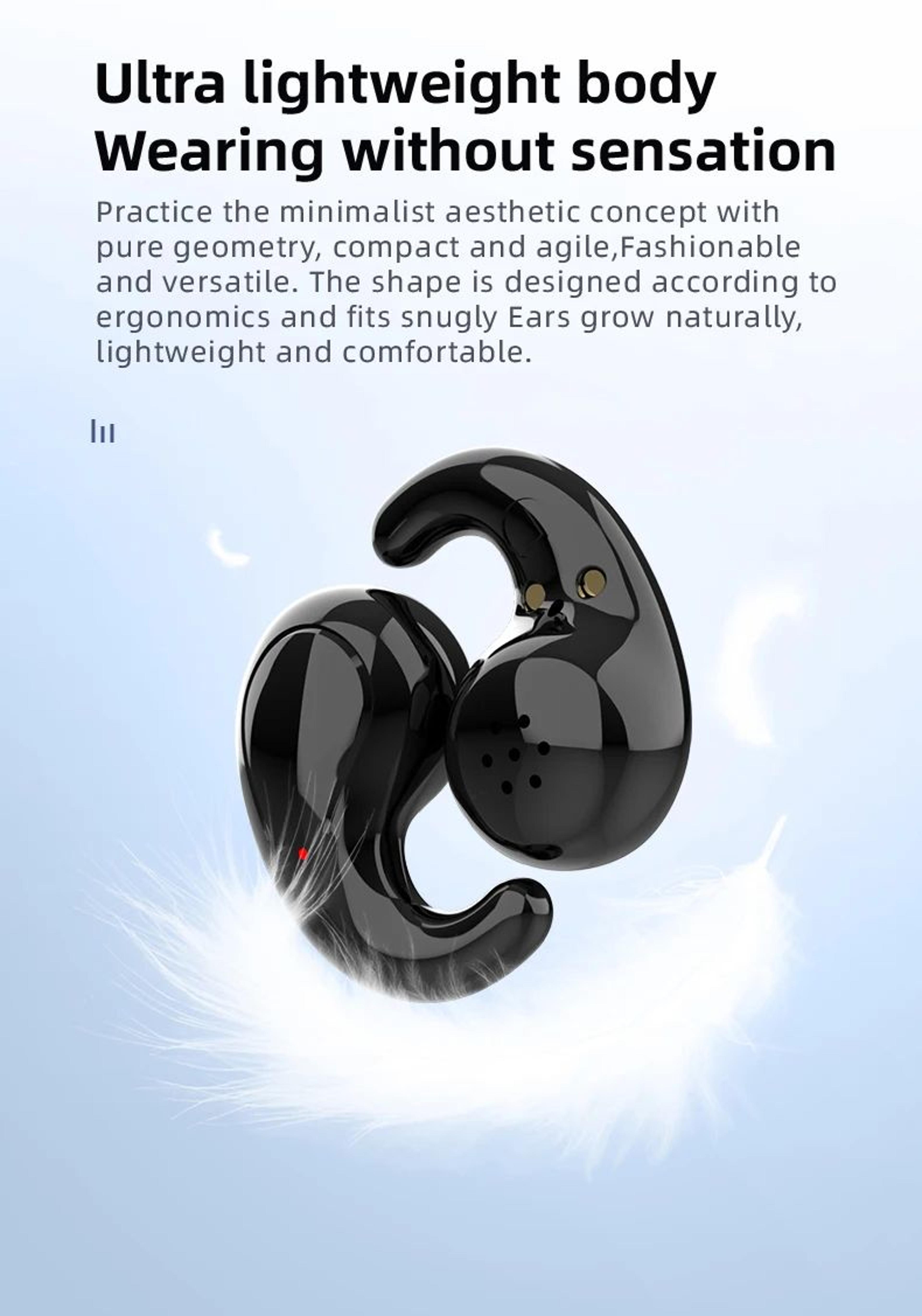 TWS Wireless Sleep Earbuds Lightweight Comfortable USB C Charging 6