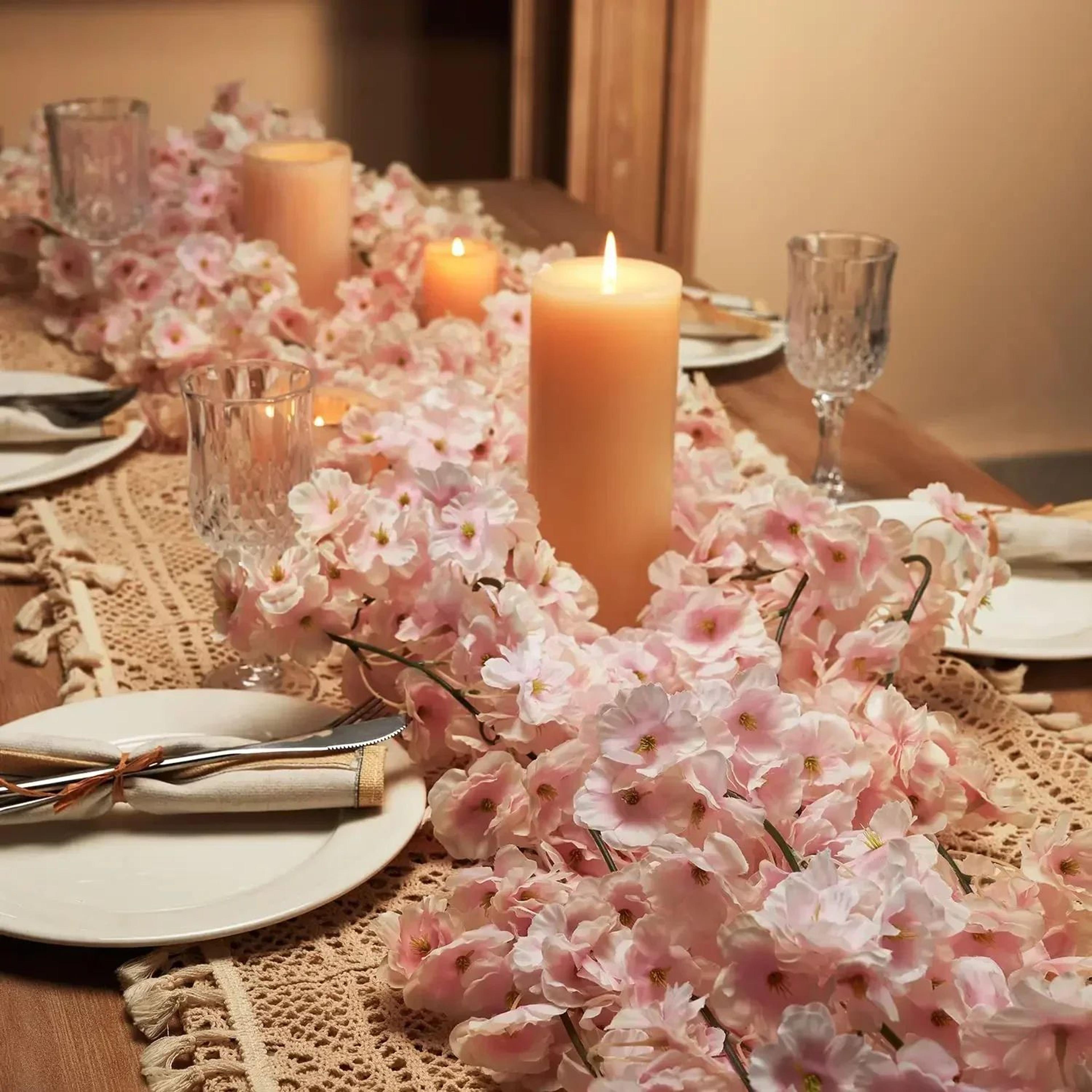 180cm Sakura Cherry Blossom Garland Vine Decor 3