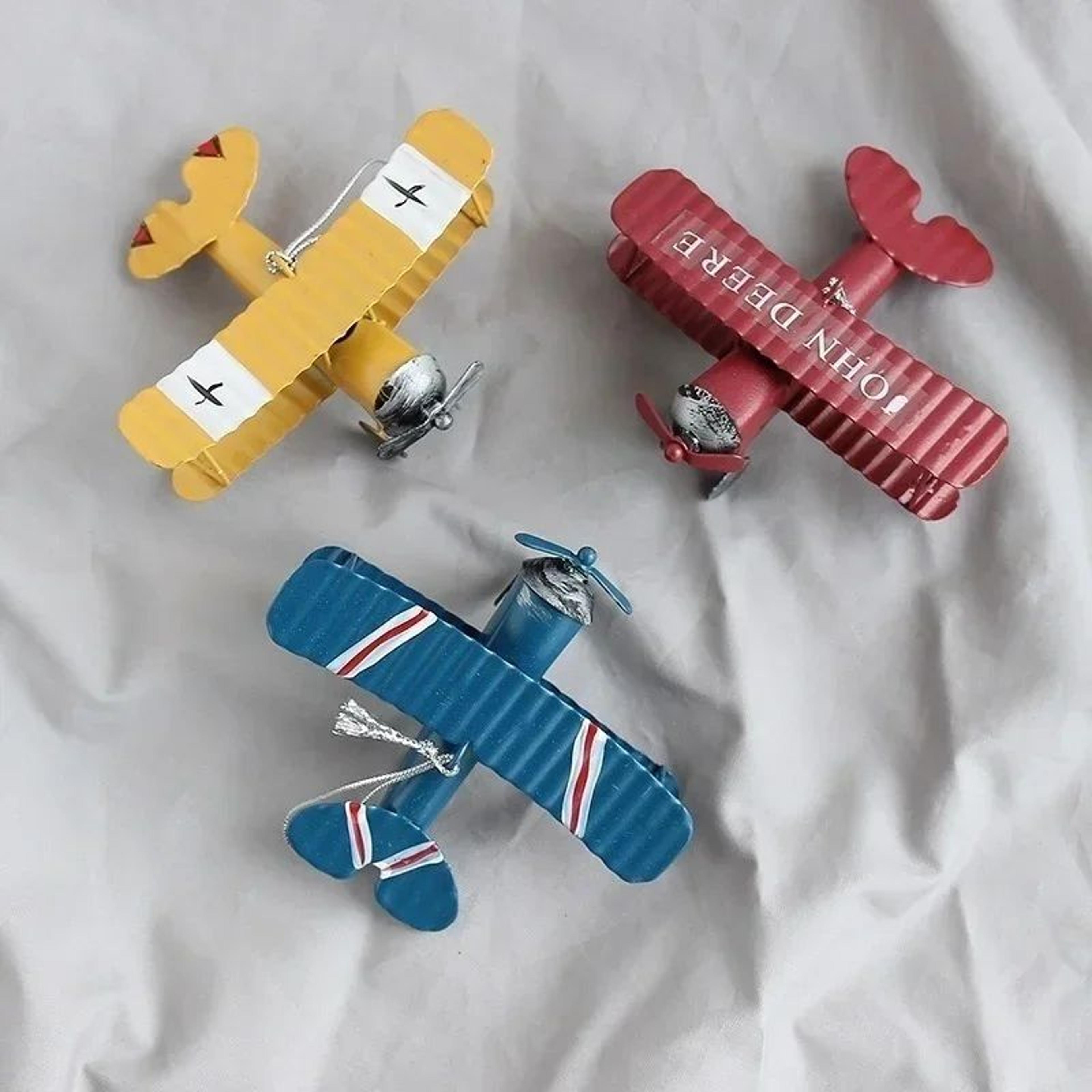 Vintage Wrought Iron Aircraft Model Decor 5