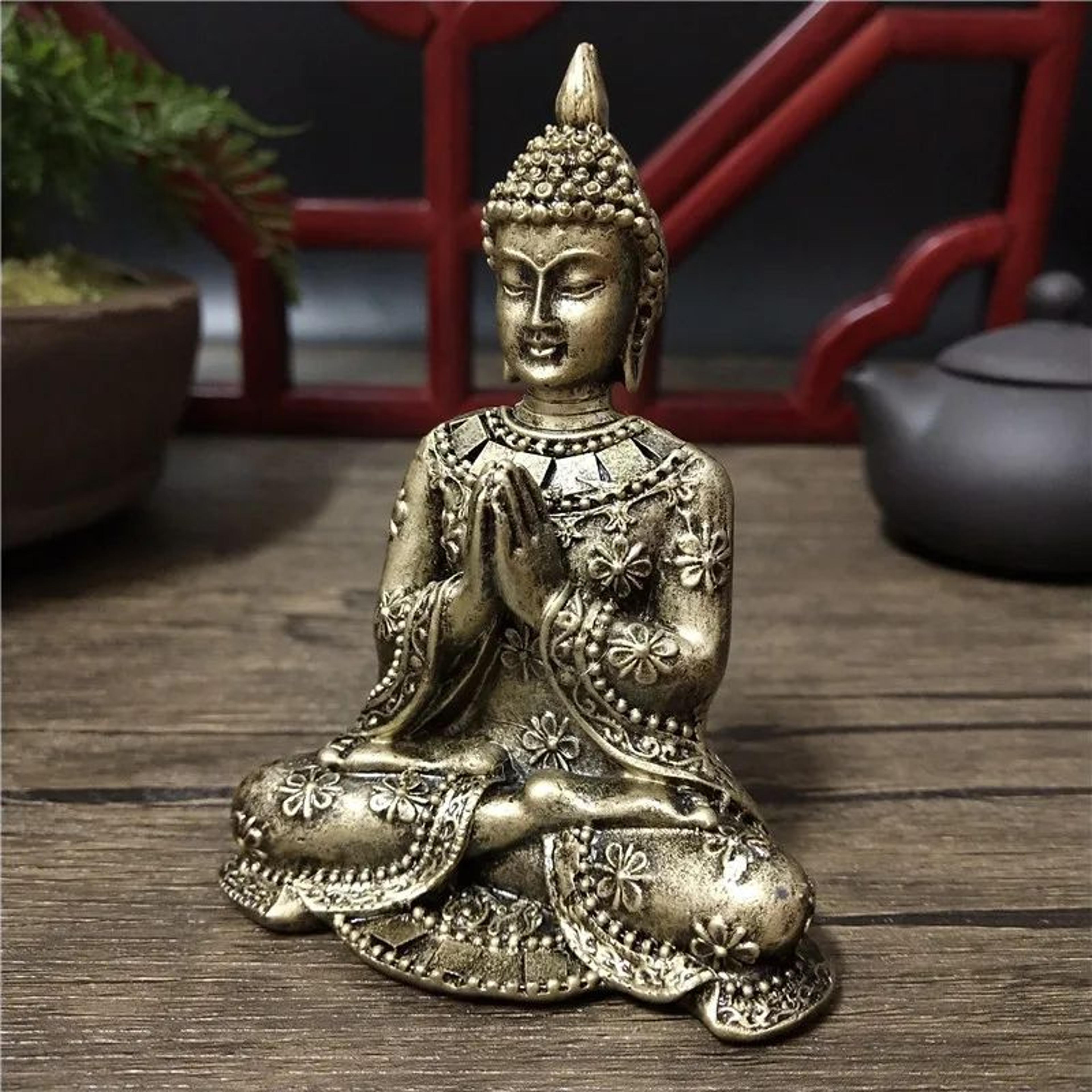 Bronze Buddha Meditation Statue Decor 2
