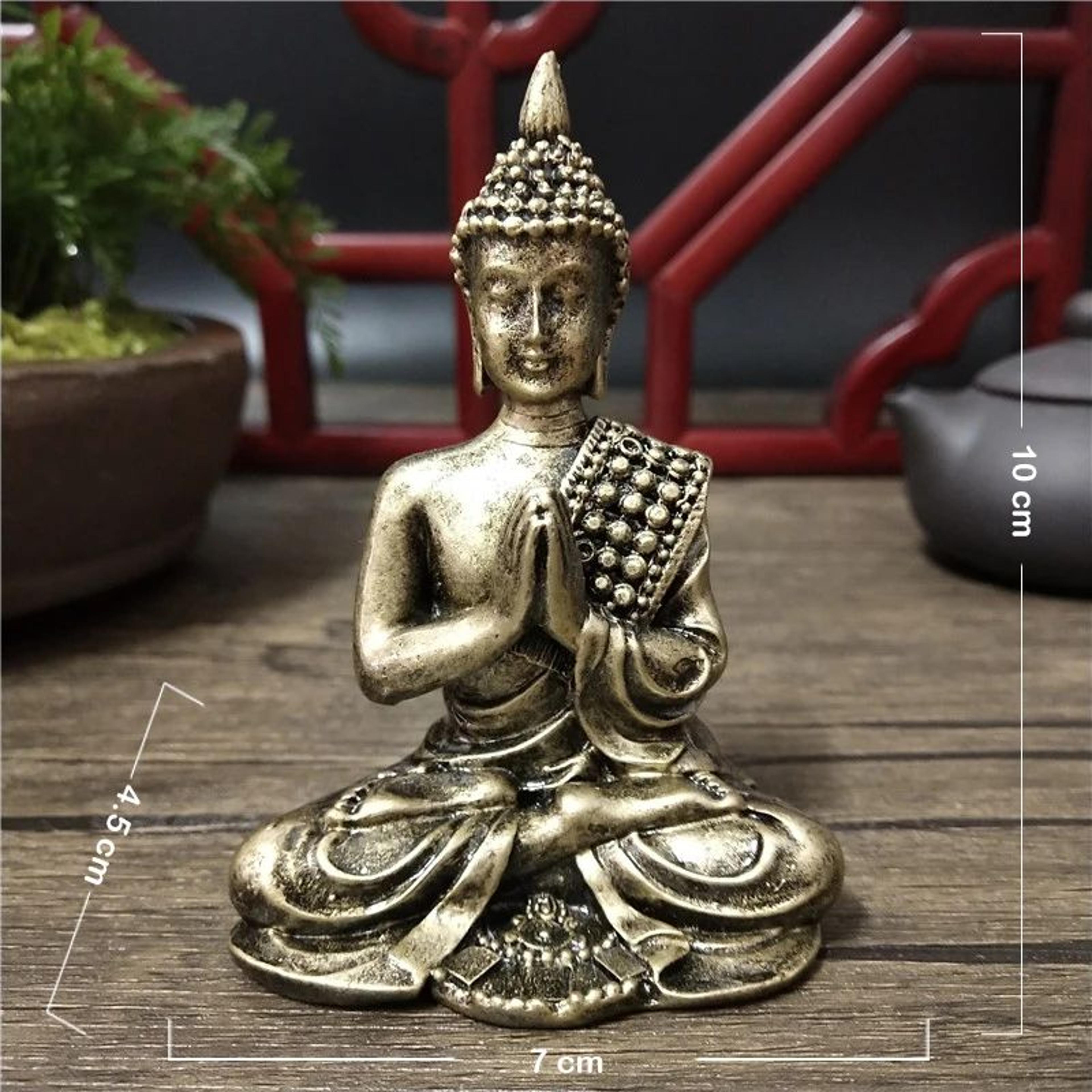 Bronze Buddha Meditation Statue Decor 8