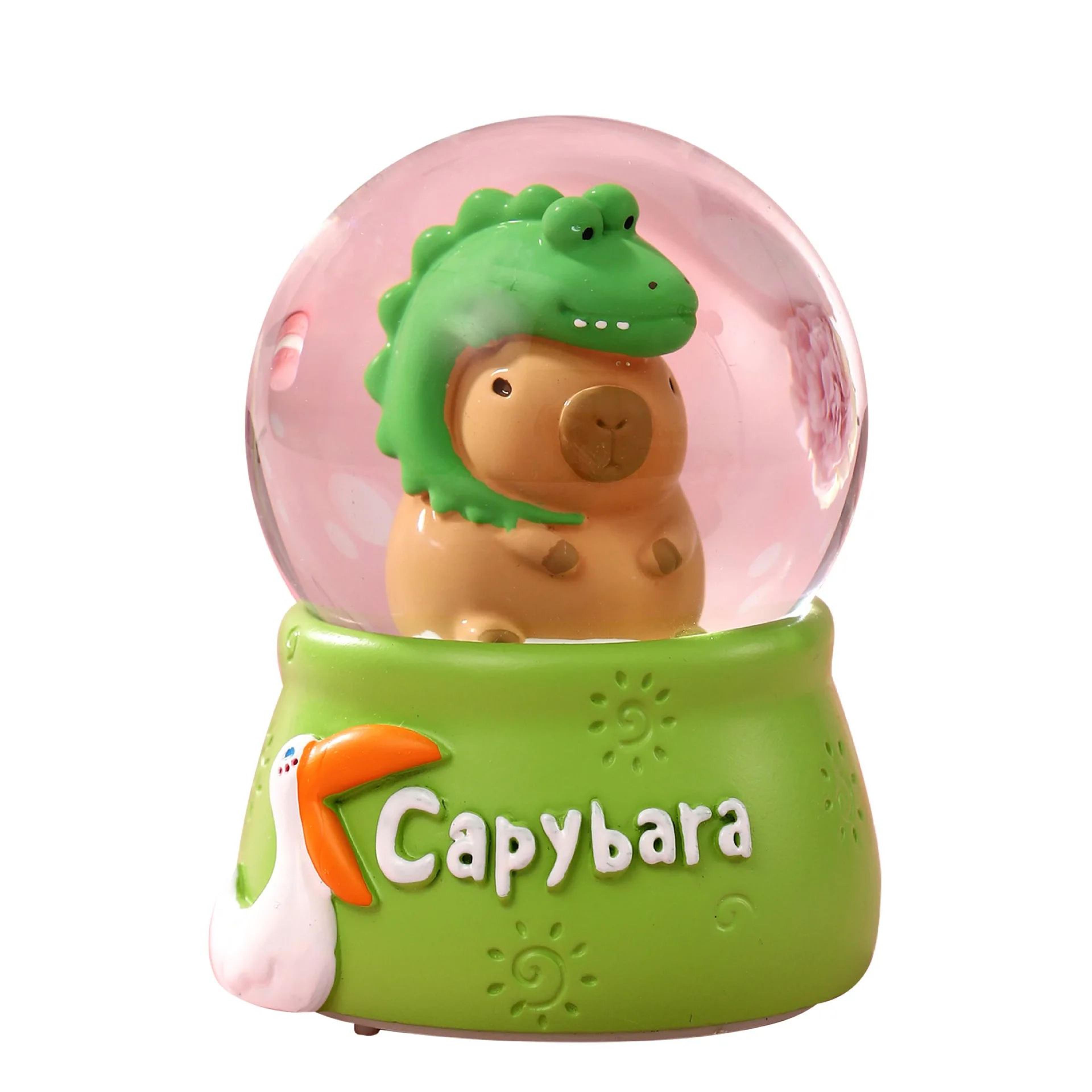 Cute Capybara Crystal Ball Ornament 4