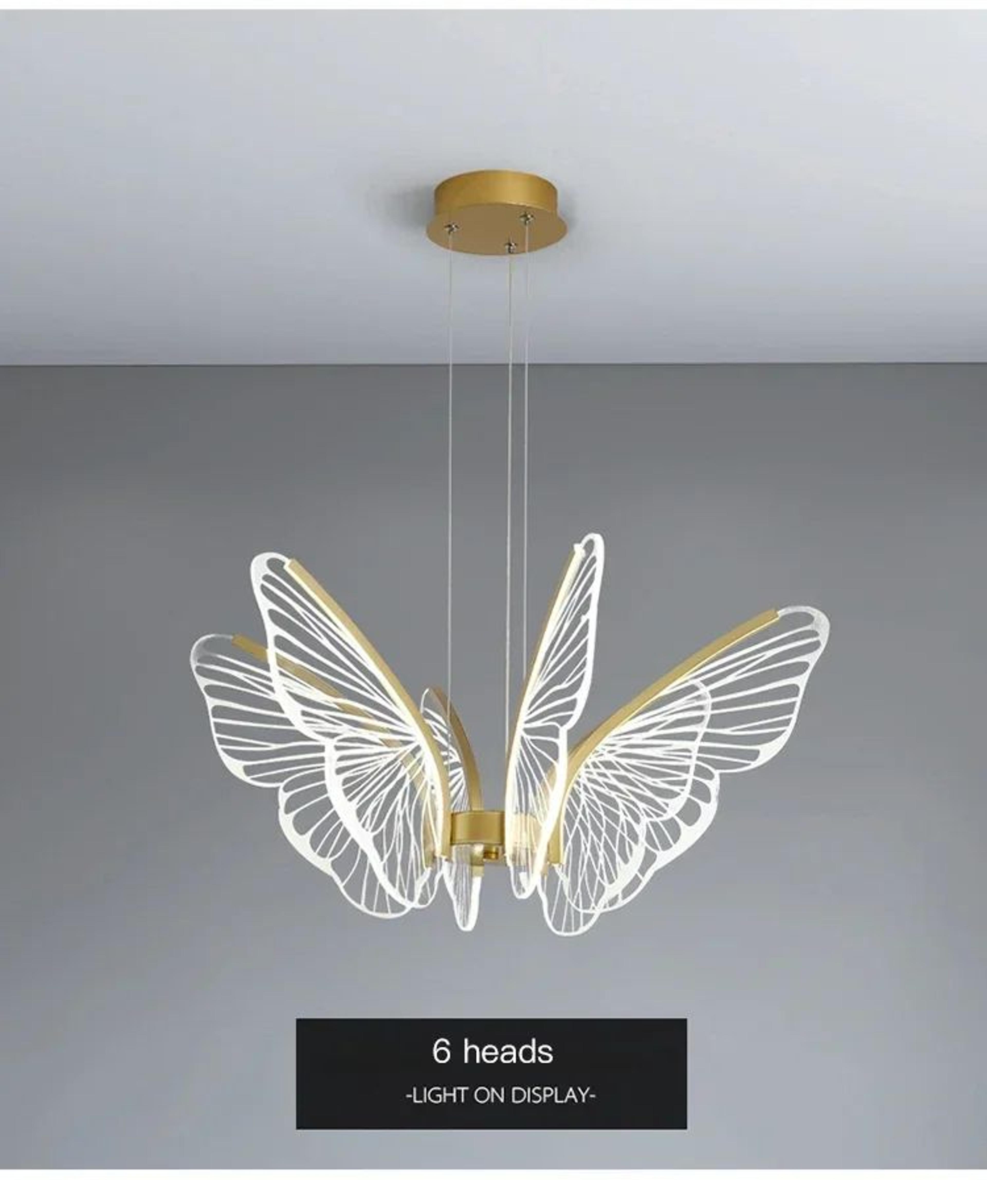 Minimalist Butterfly Acrylic Chandelier 10