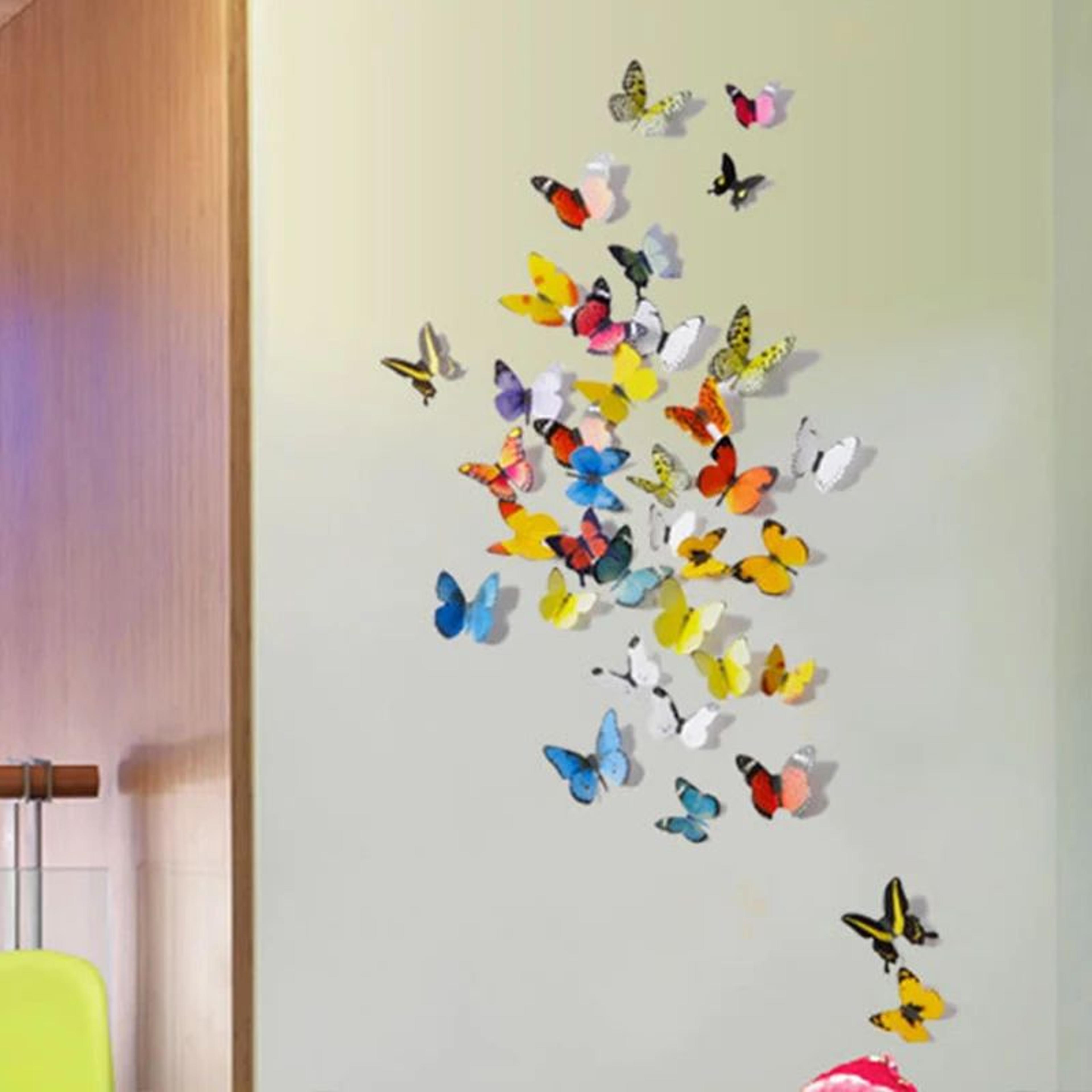 3D Butterfly Magnetic Wall Decor Set 4
