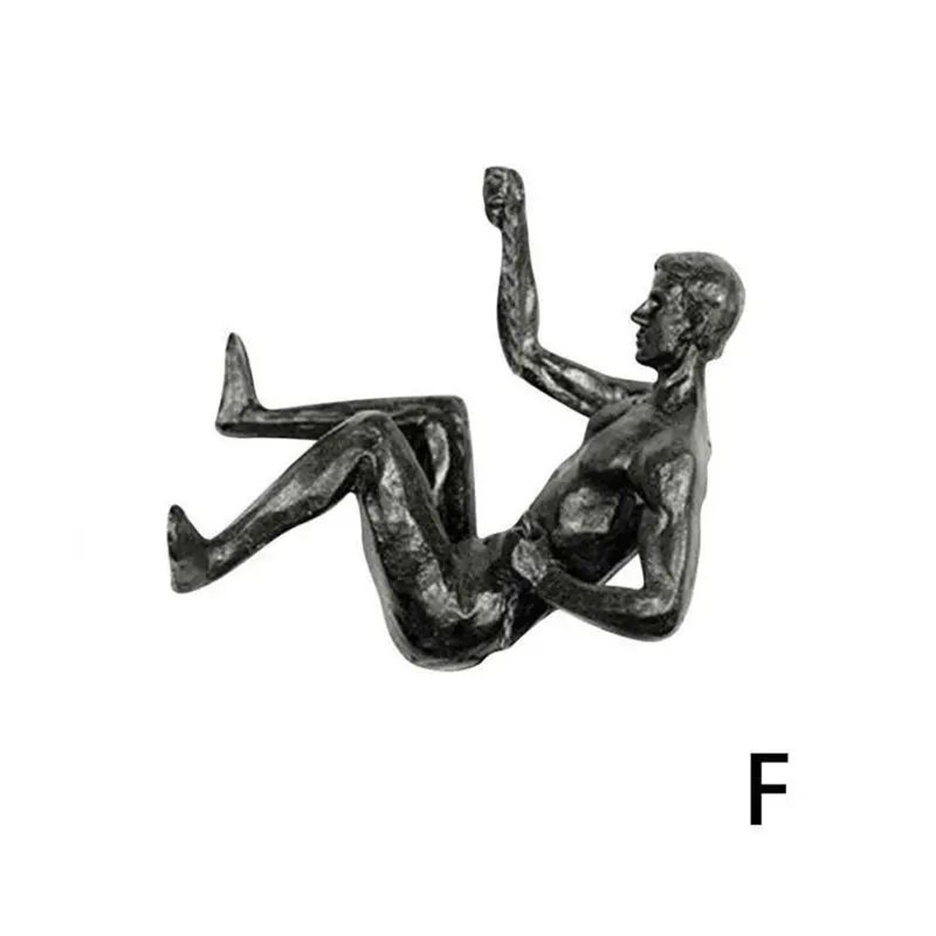 Modern Climbing Man Resin Wall Sculpture Art Decor 11