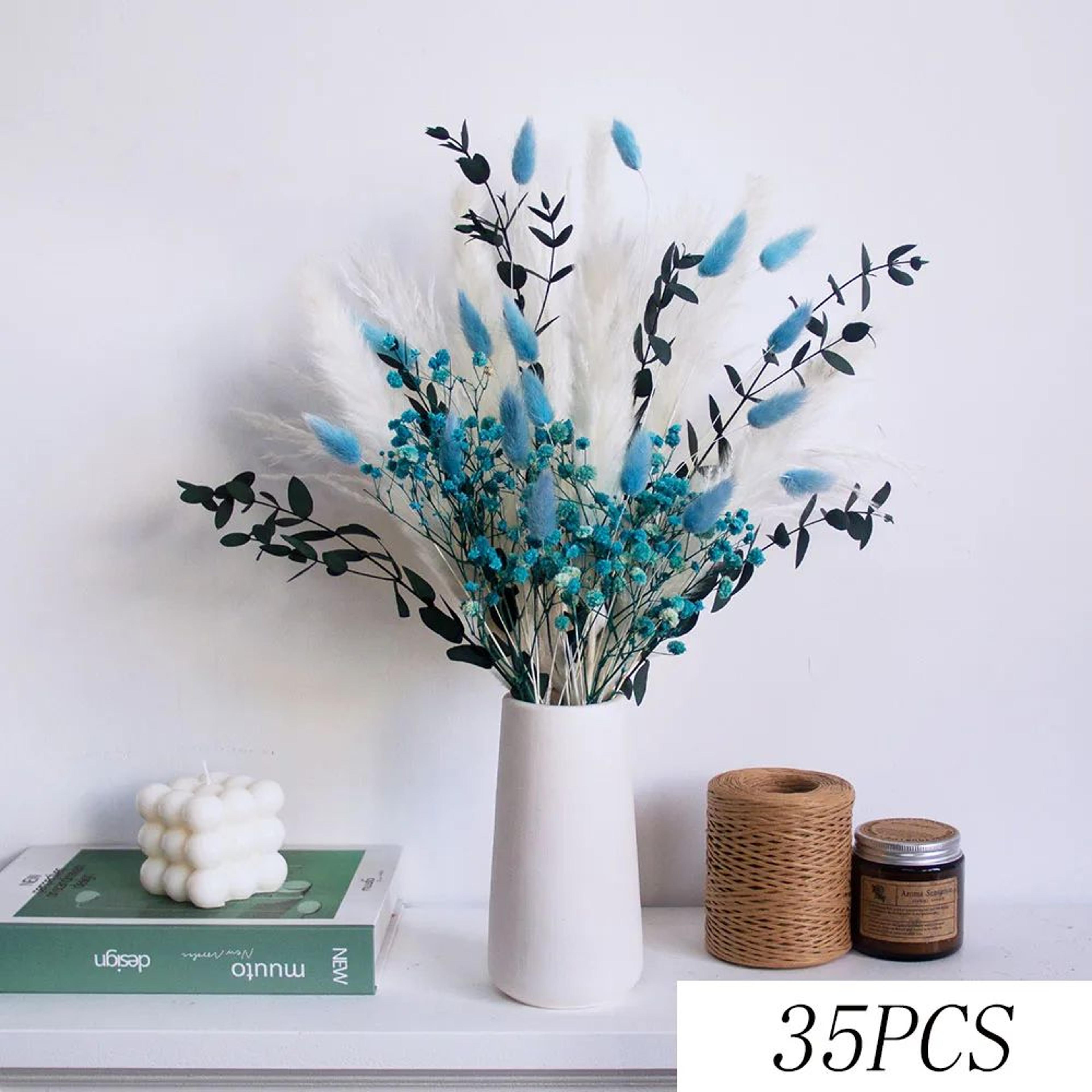 Blue Rabbit Tail Pampas Grass Bouquet 14