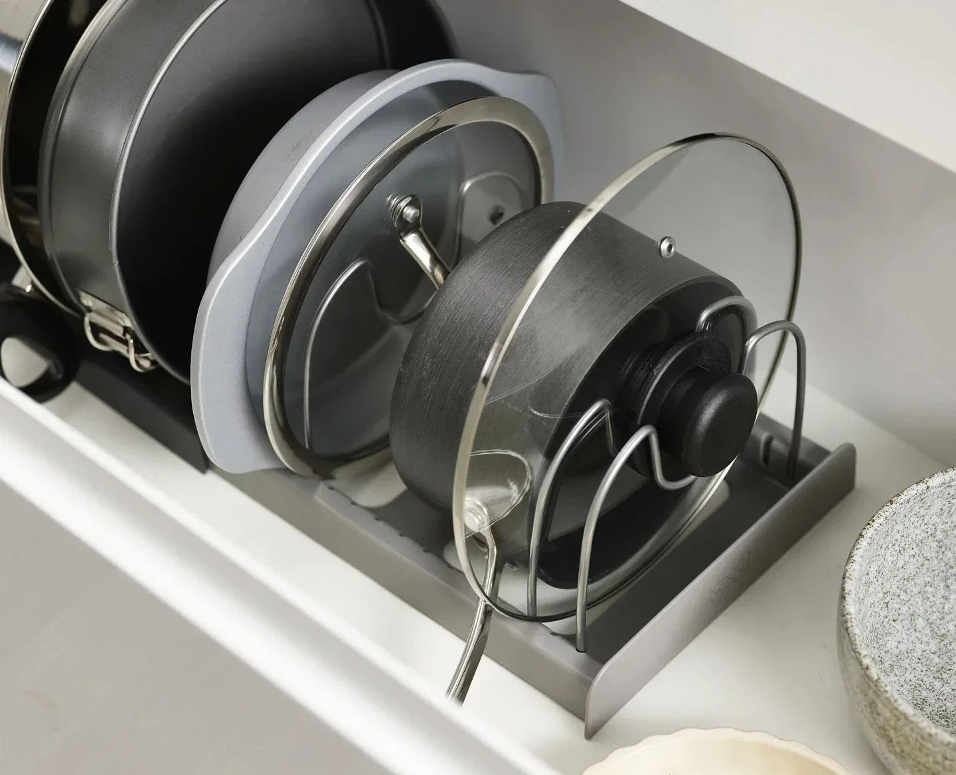 Expandable Pots And Pans Storage Rack Organizer 8