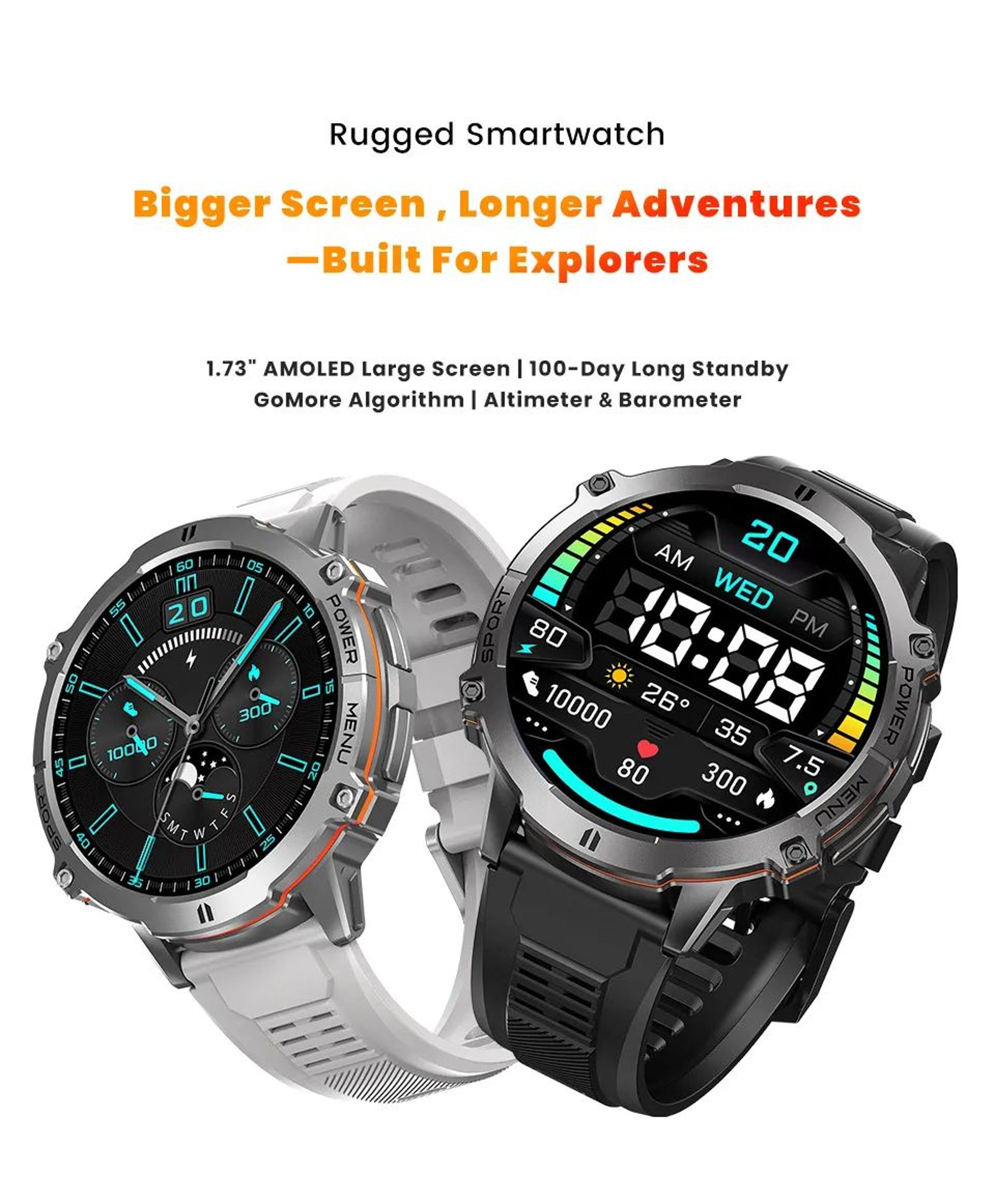 T Rex 3 Military Grade Smartwatch With AMOLED Display 6