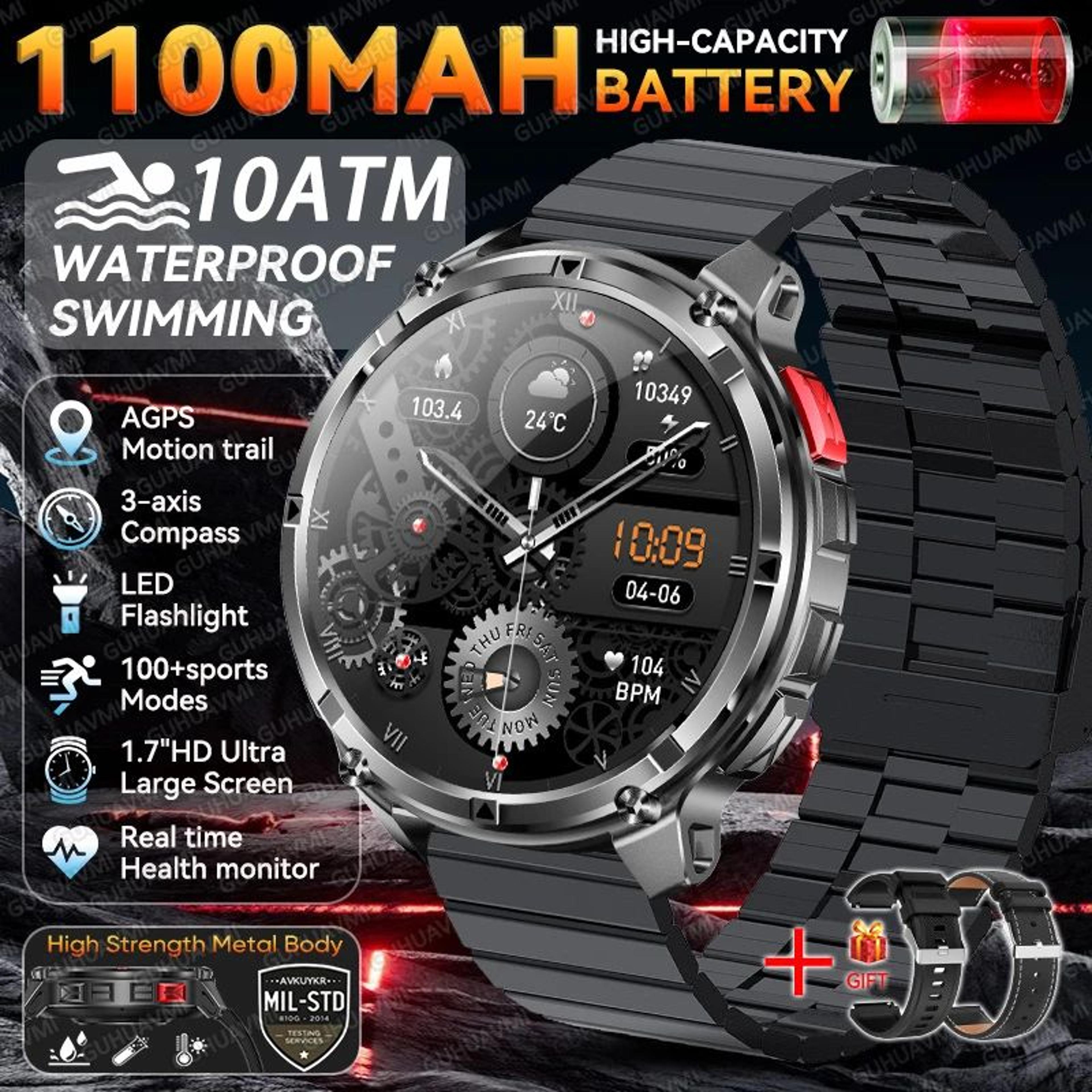 T Rex 3 Pro GPS Smartwatch With 1100mAh Battery 20