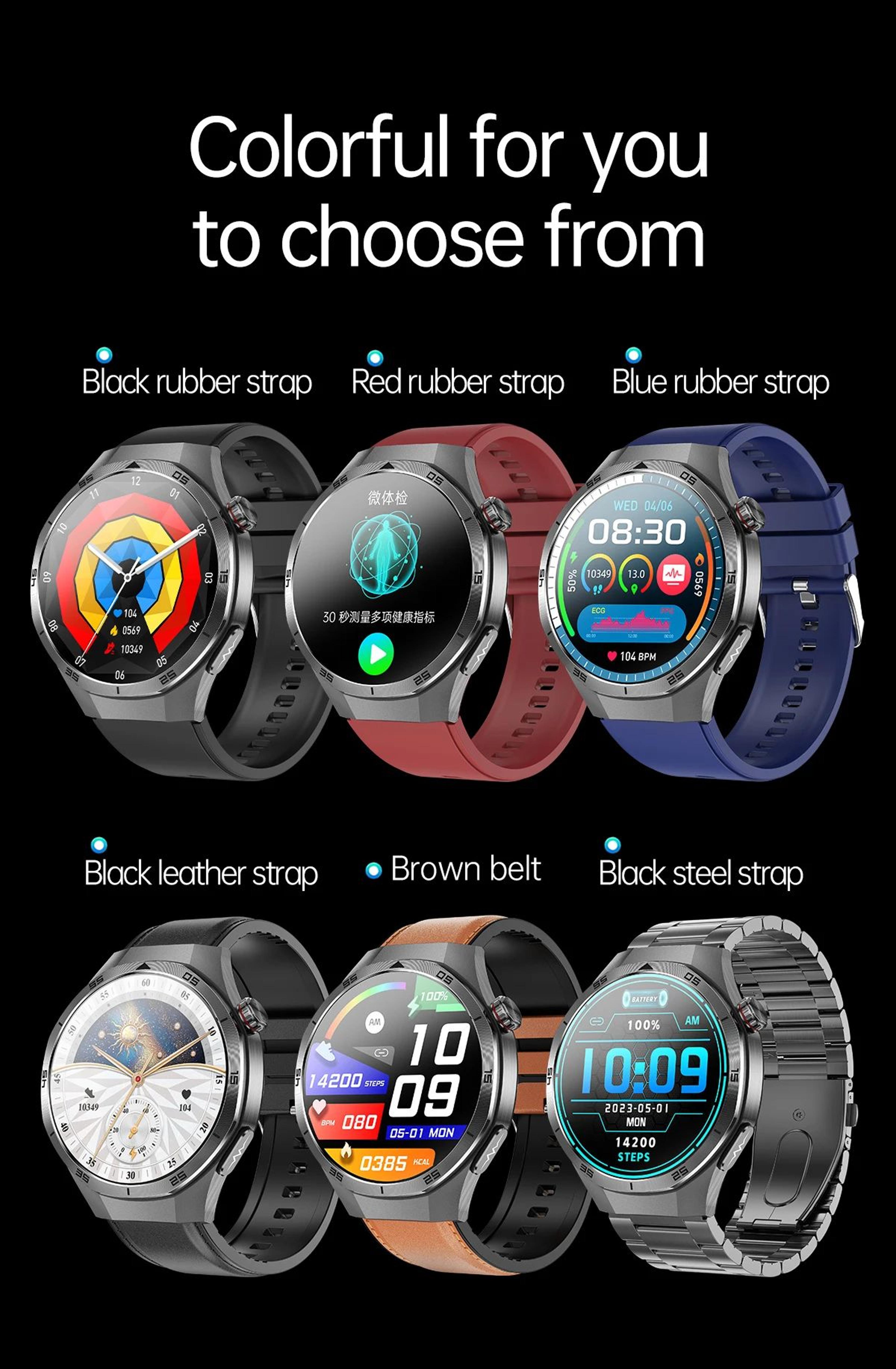 ECG PPG Health Smartwatch With NFC And Call 10
