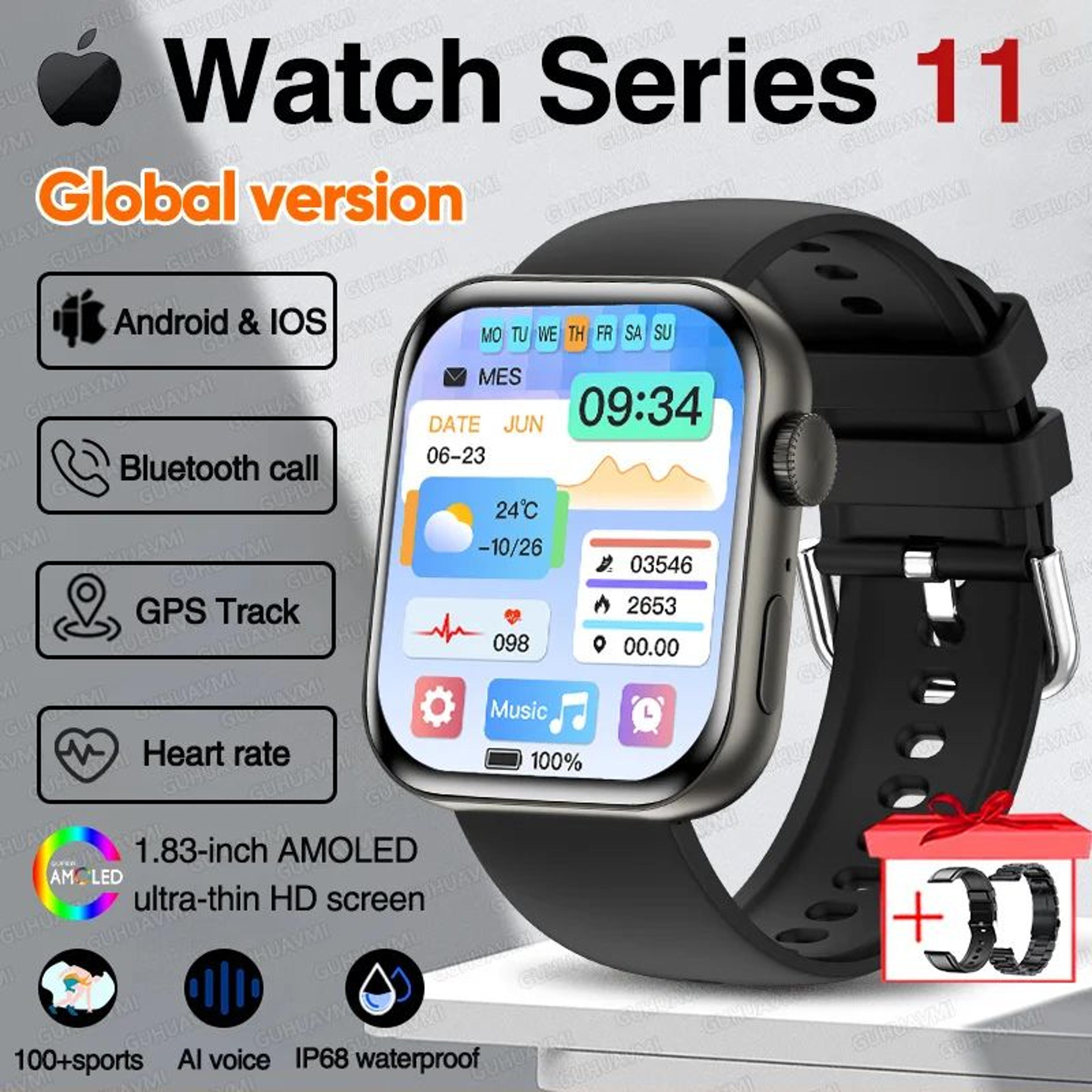 AMOLED GPS Smartwatch With NFC And Bluetooth Call 24