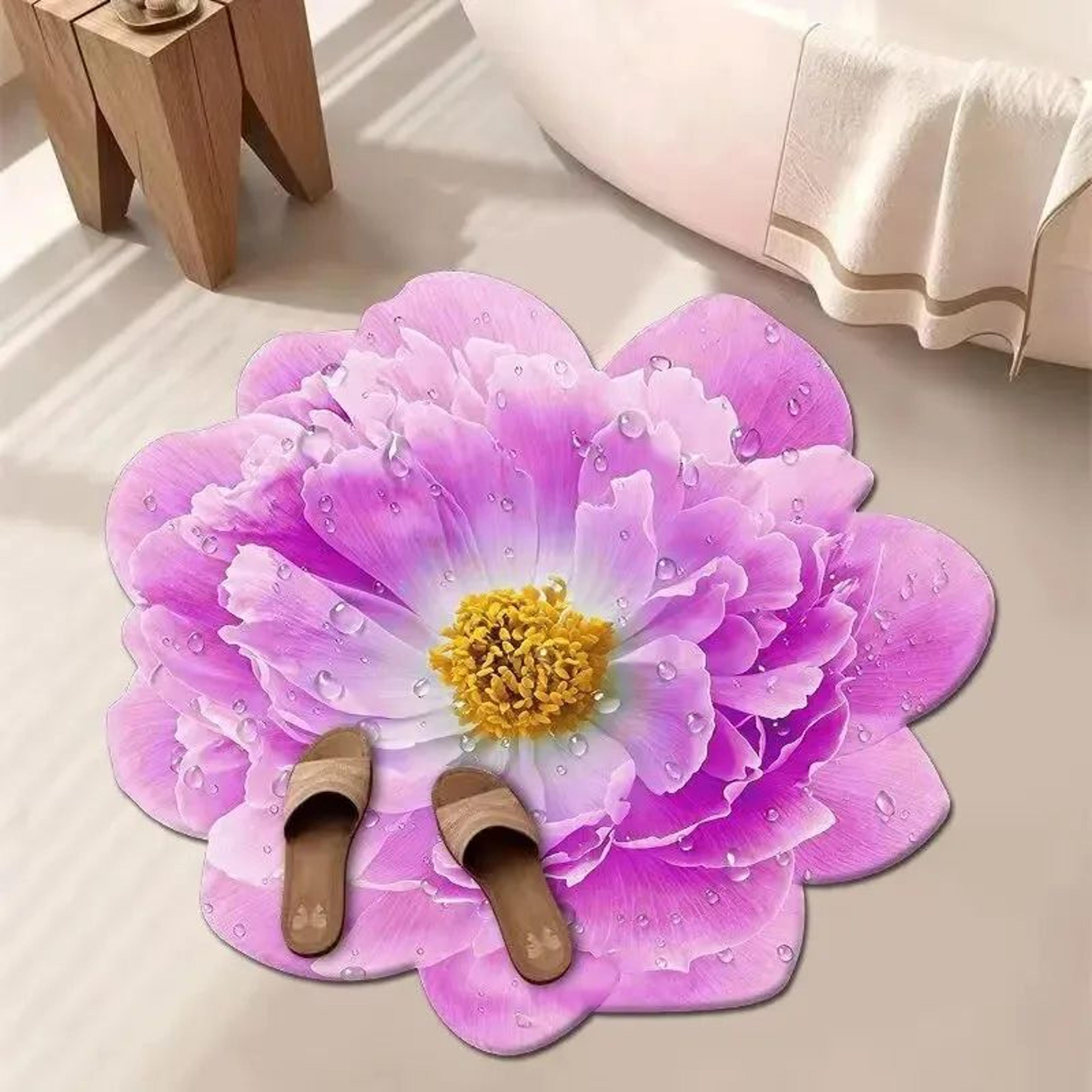 VIKAMA Floral Carpet Soft Absorbent Area Rug 10