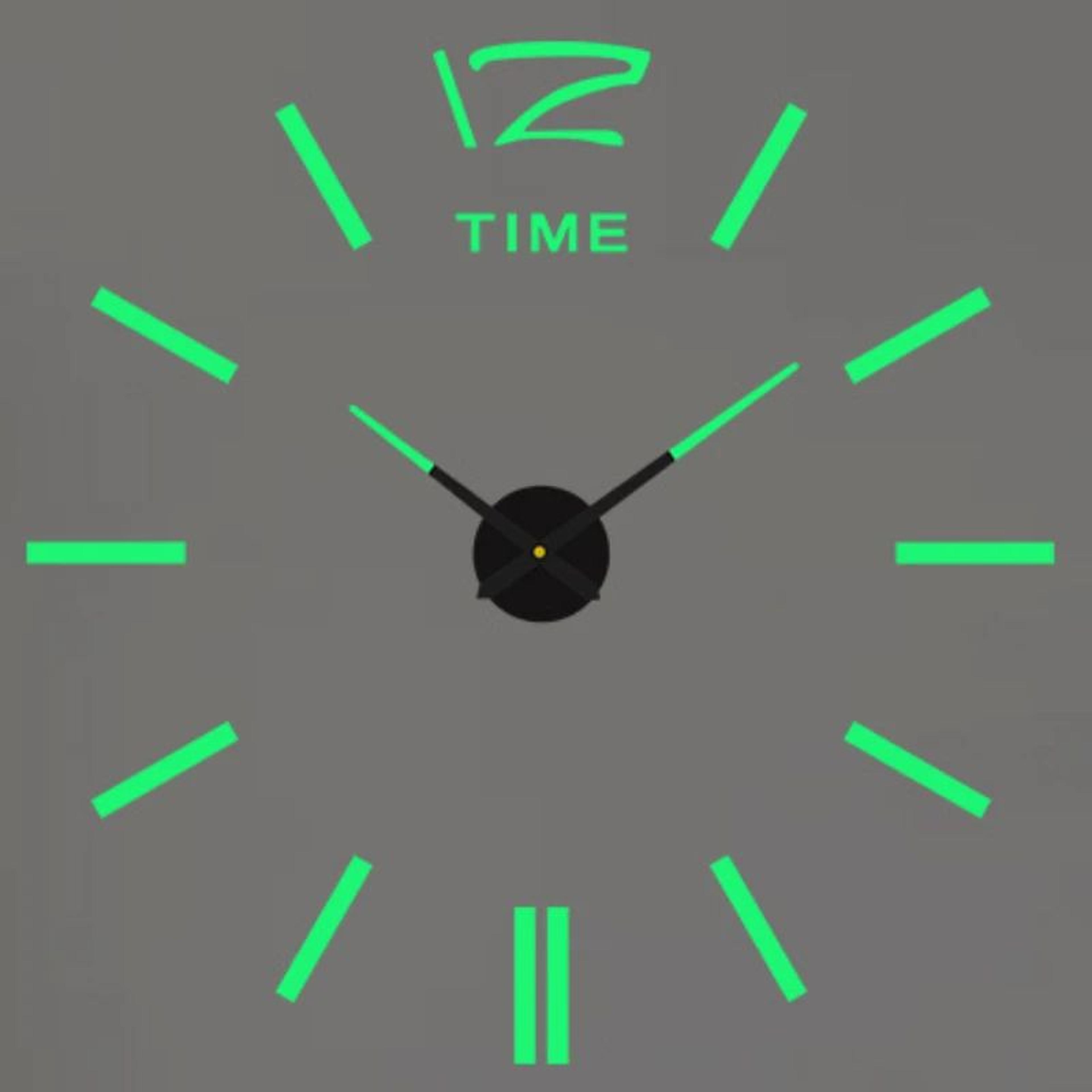Modern 3D DIY Wall Clock Acrylic Mirror Decor 28
