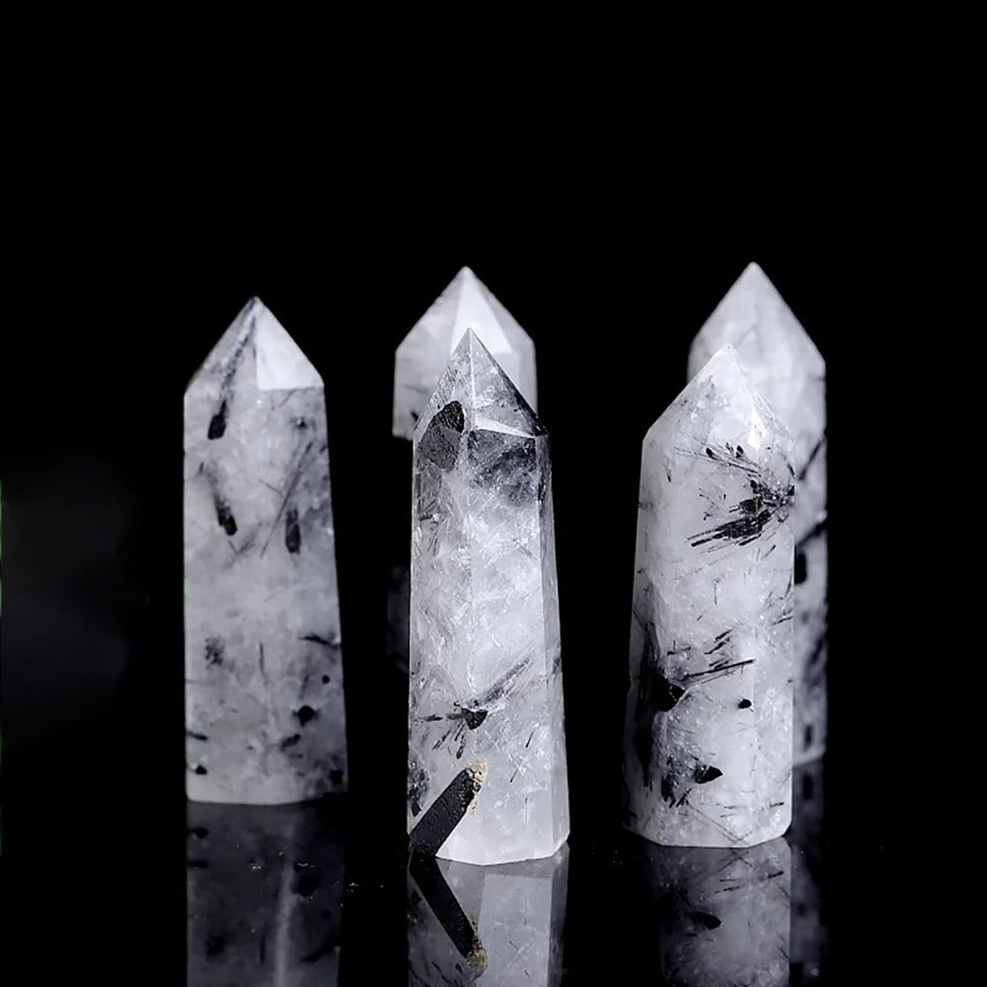 Natural Crystal Healing Wand Point Decor 20