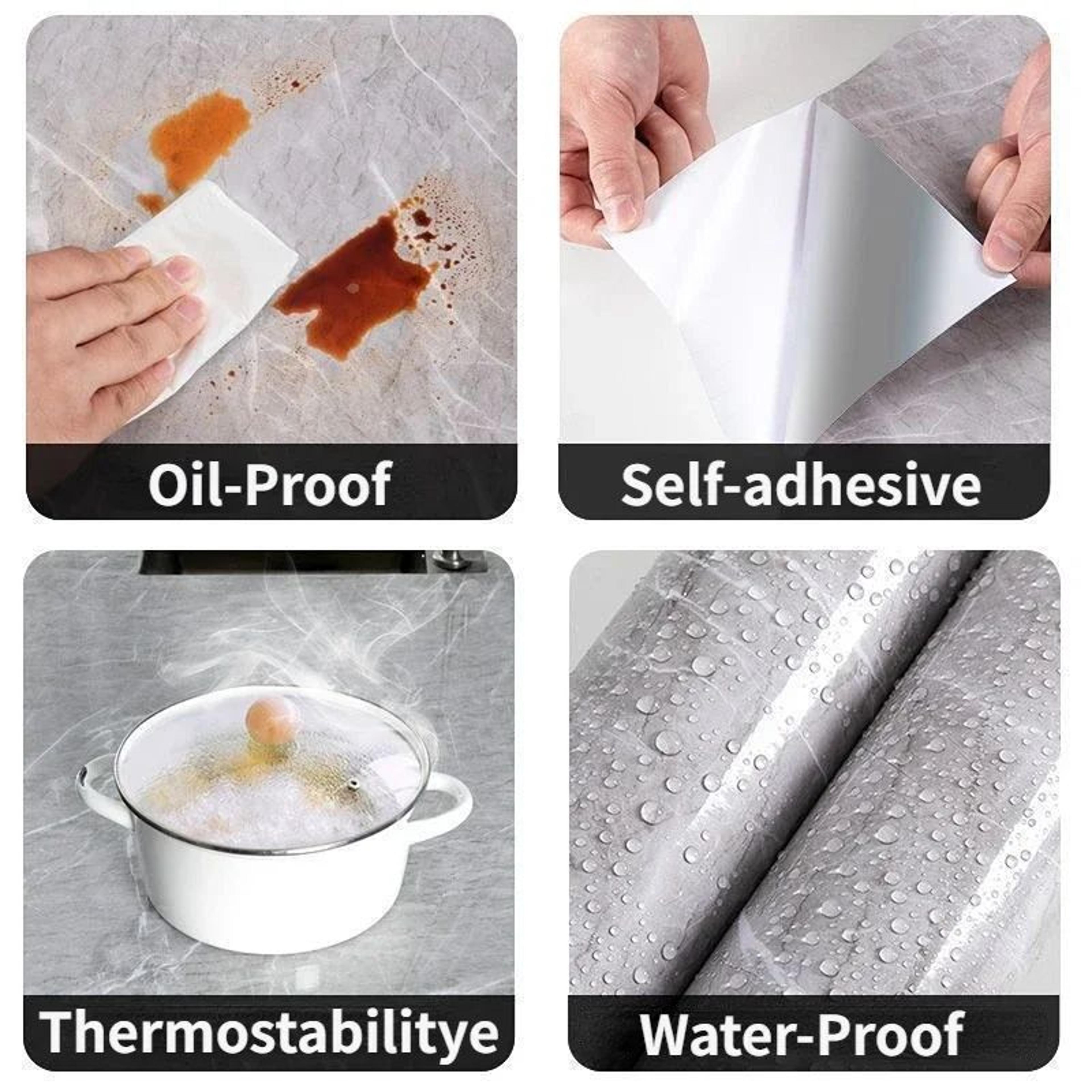 Marble Self Adhesive Waterproof Wall Sticker Roll 1