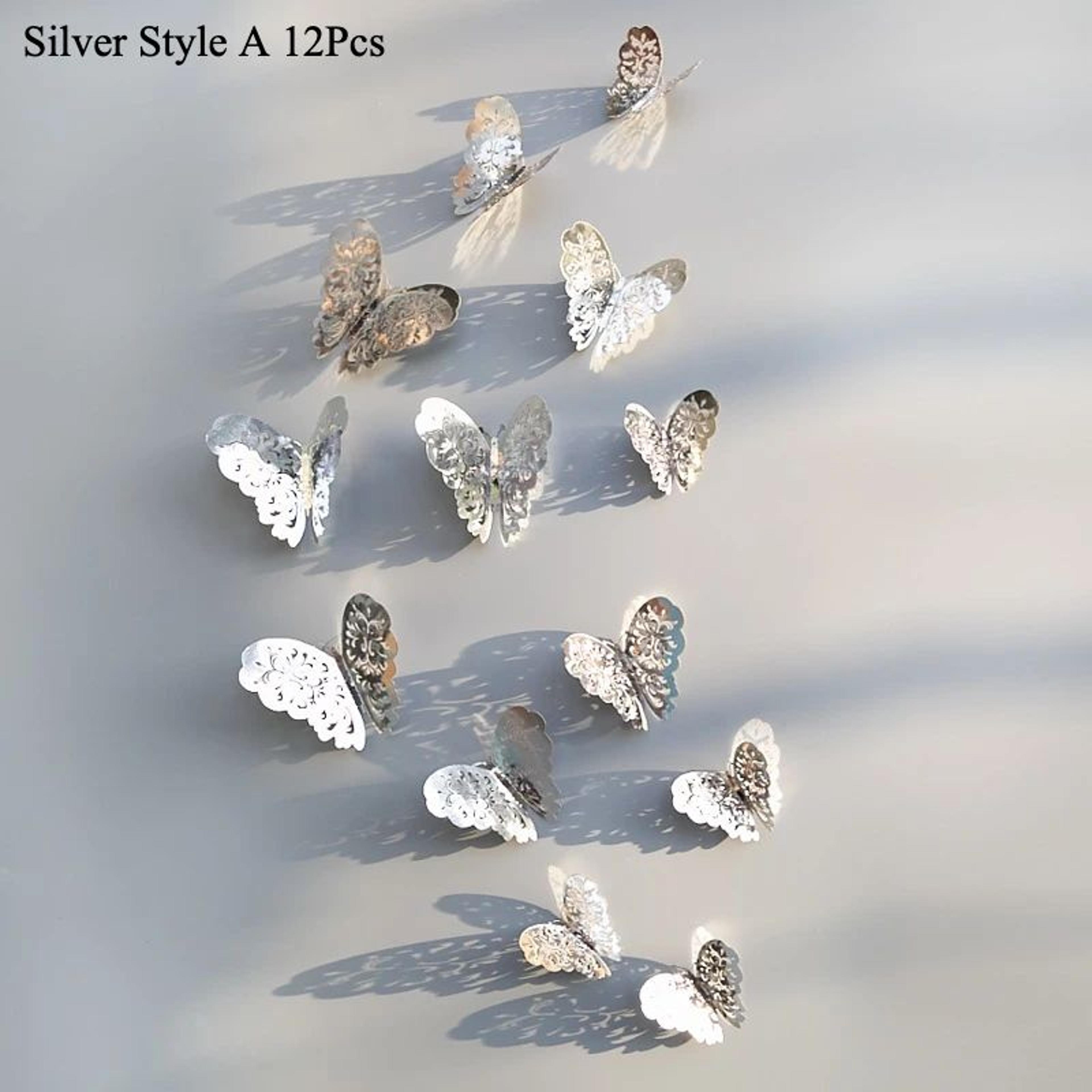 3D Mirror Butterfly Wall Stickers Decor 12