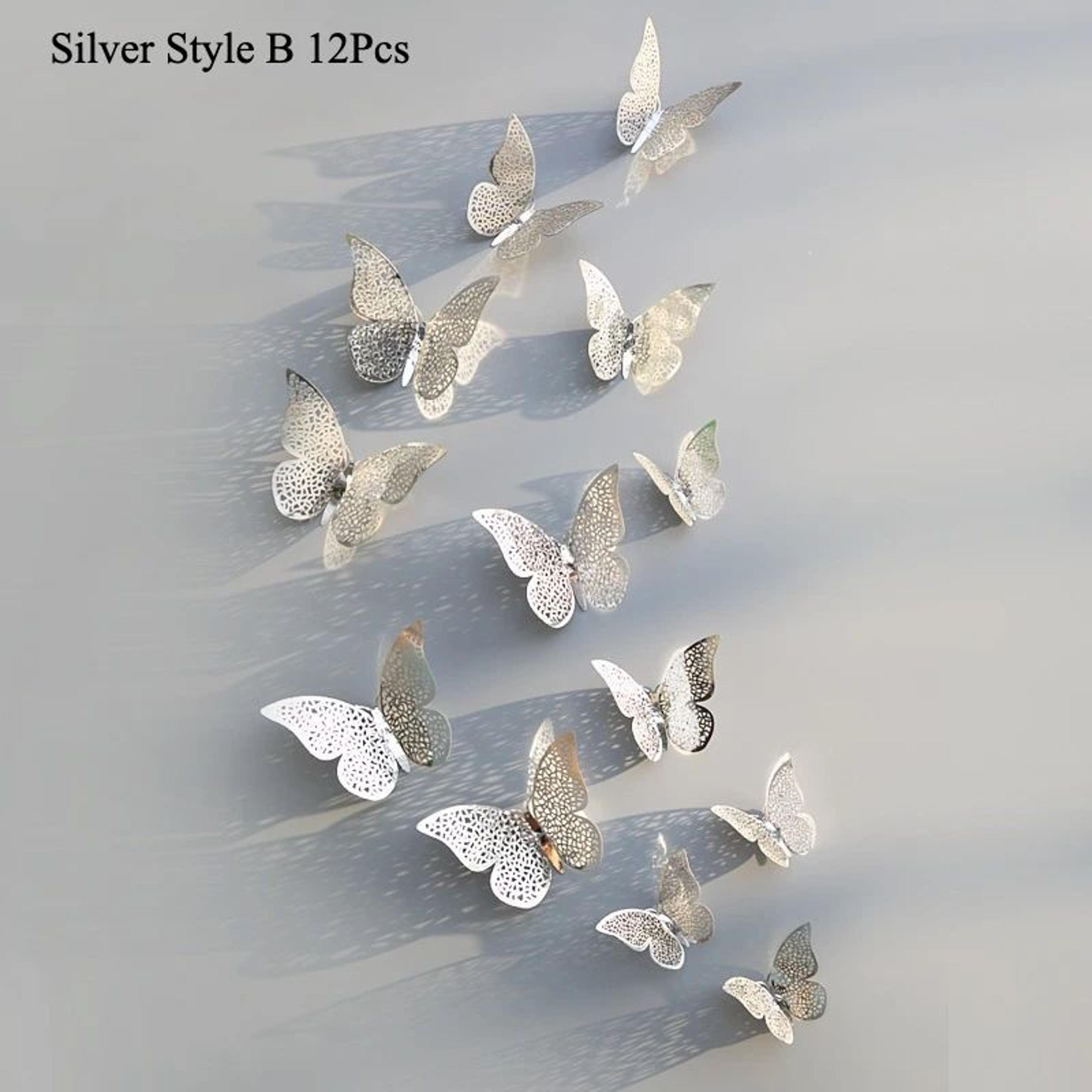 3D Mirror Butterfly Wall Stickers Decor 13