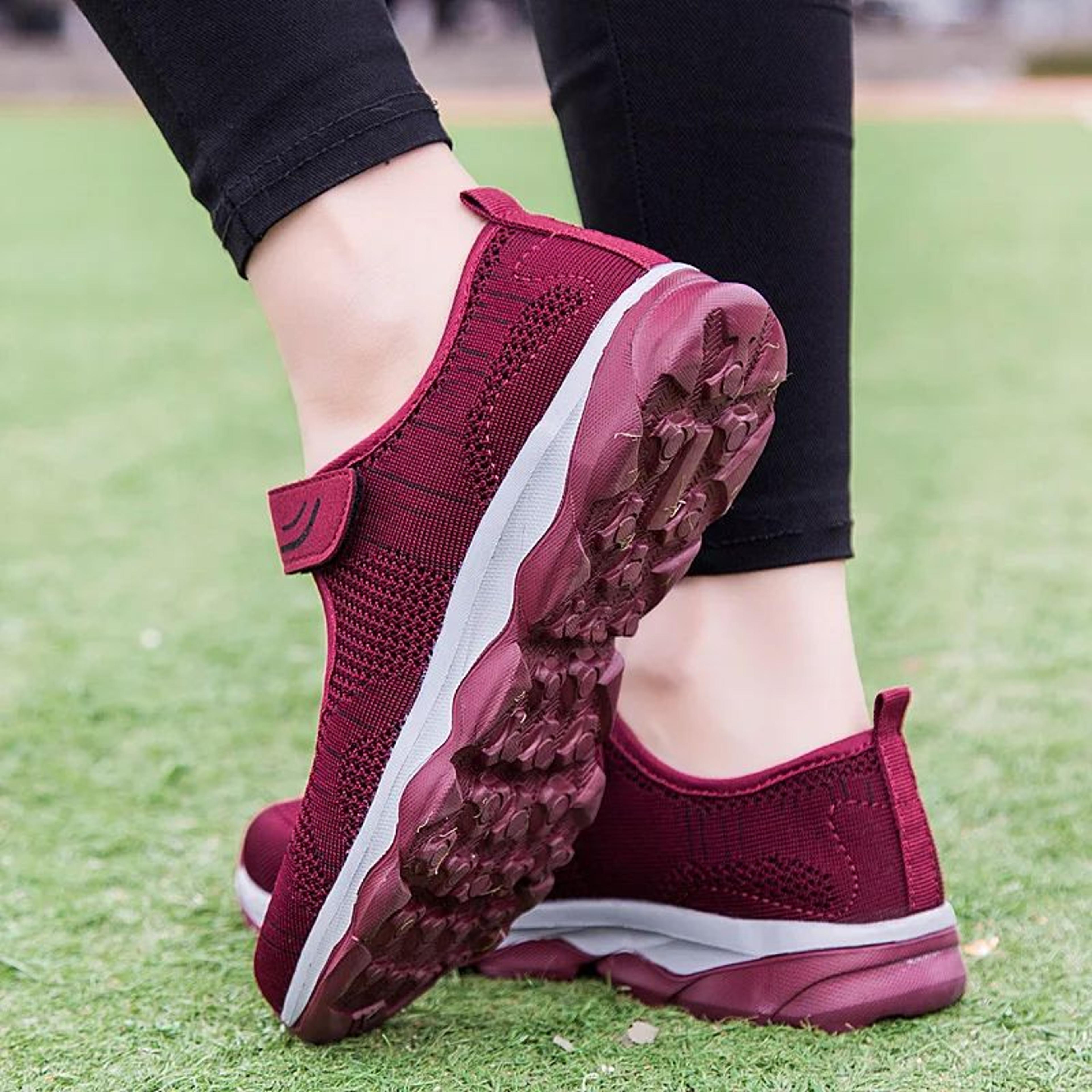 Breathable Mesh Platform Sneakers For Women 4