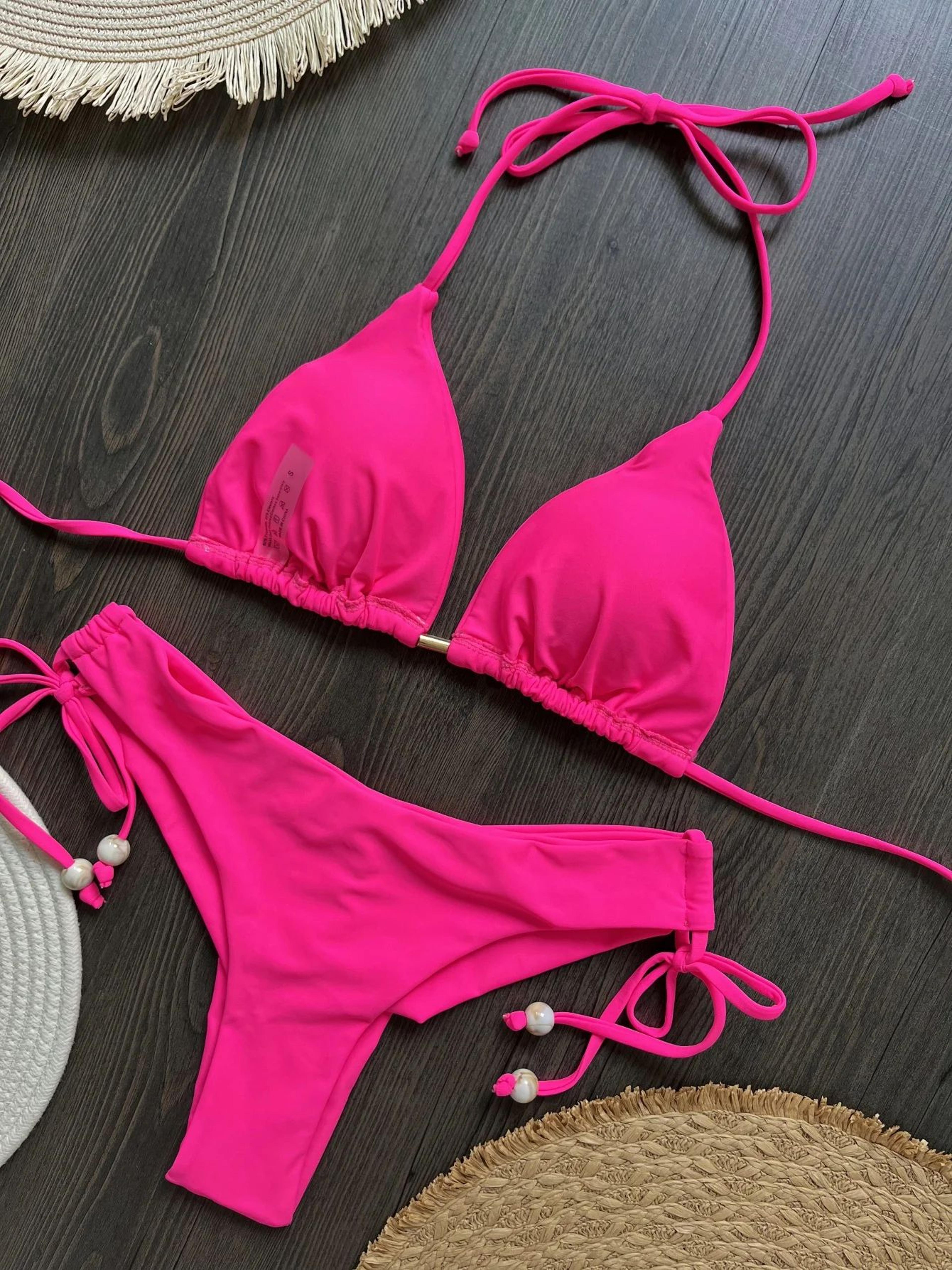 Sexy Triangle Chain Bikini Set For Women 4