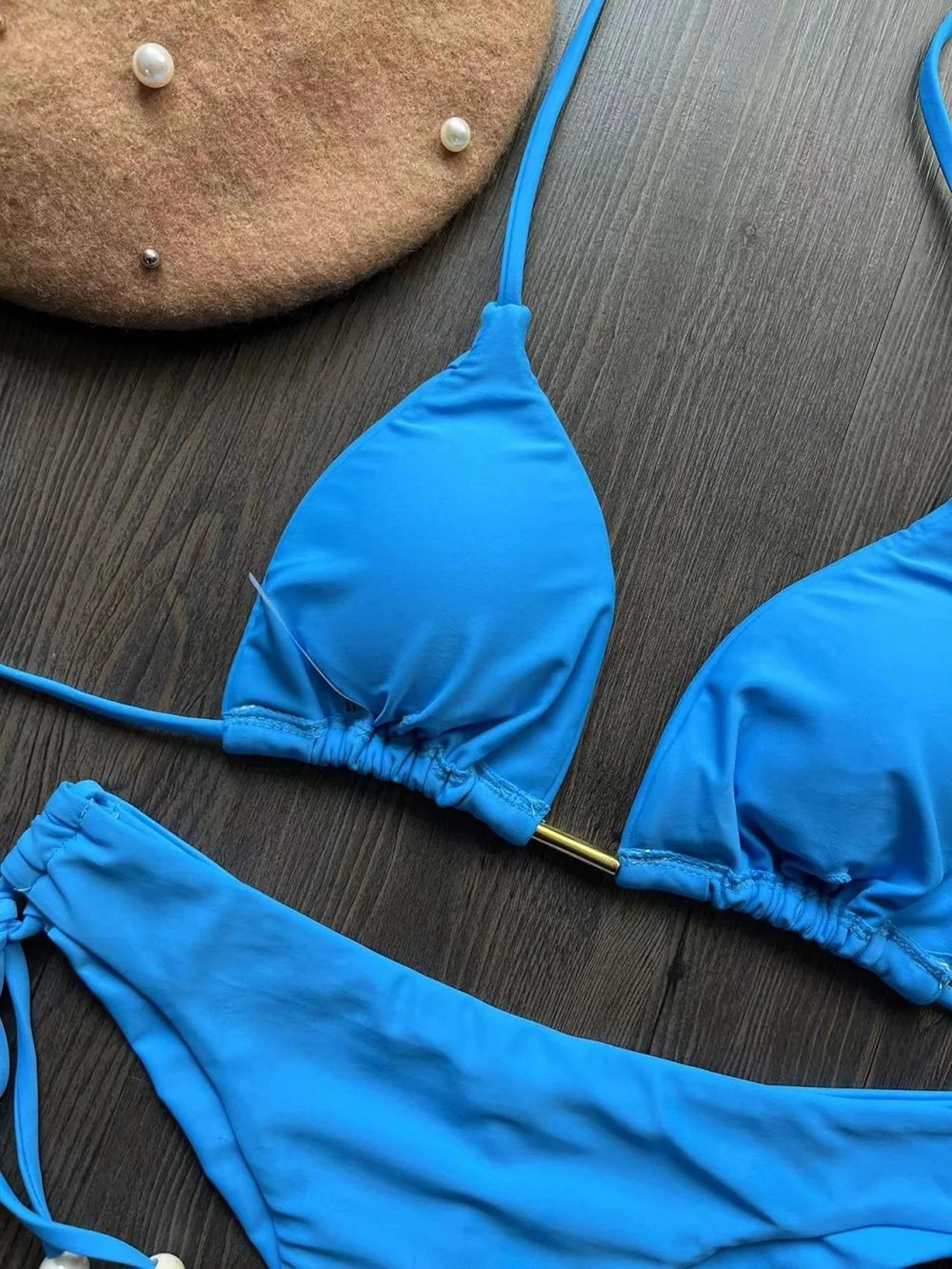 Sexy Triangle Chain Bikini Set For Women 11