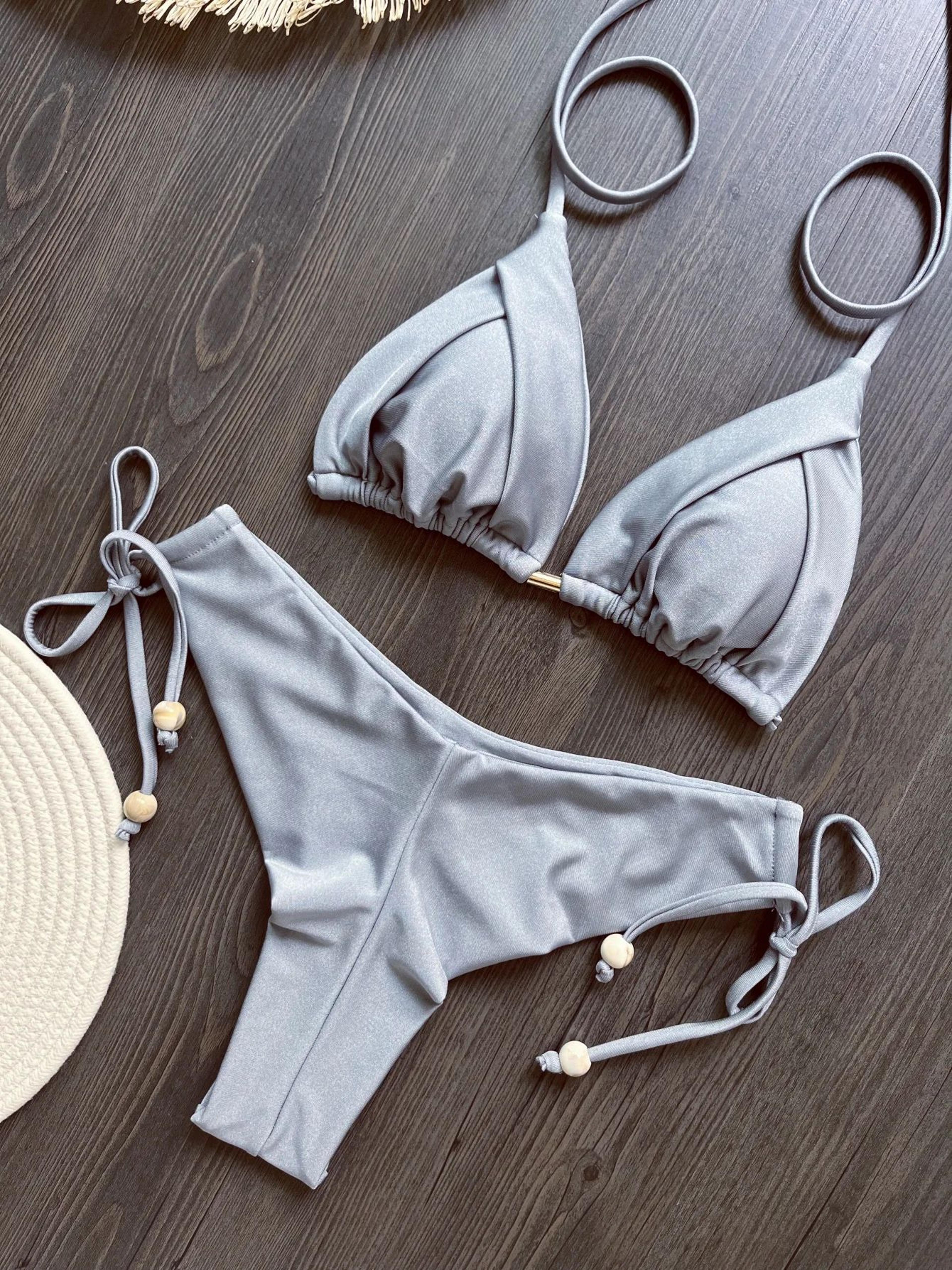 Sexy Triangle Chain Bikini Set For Women 22