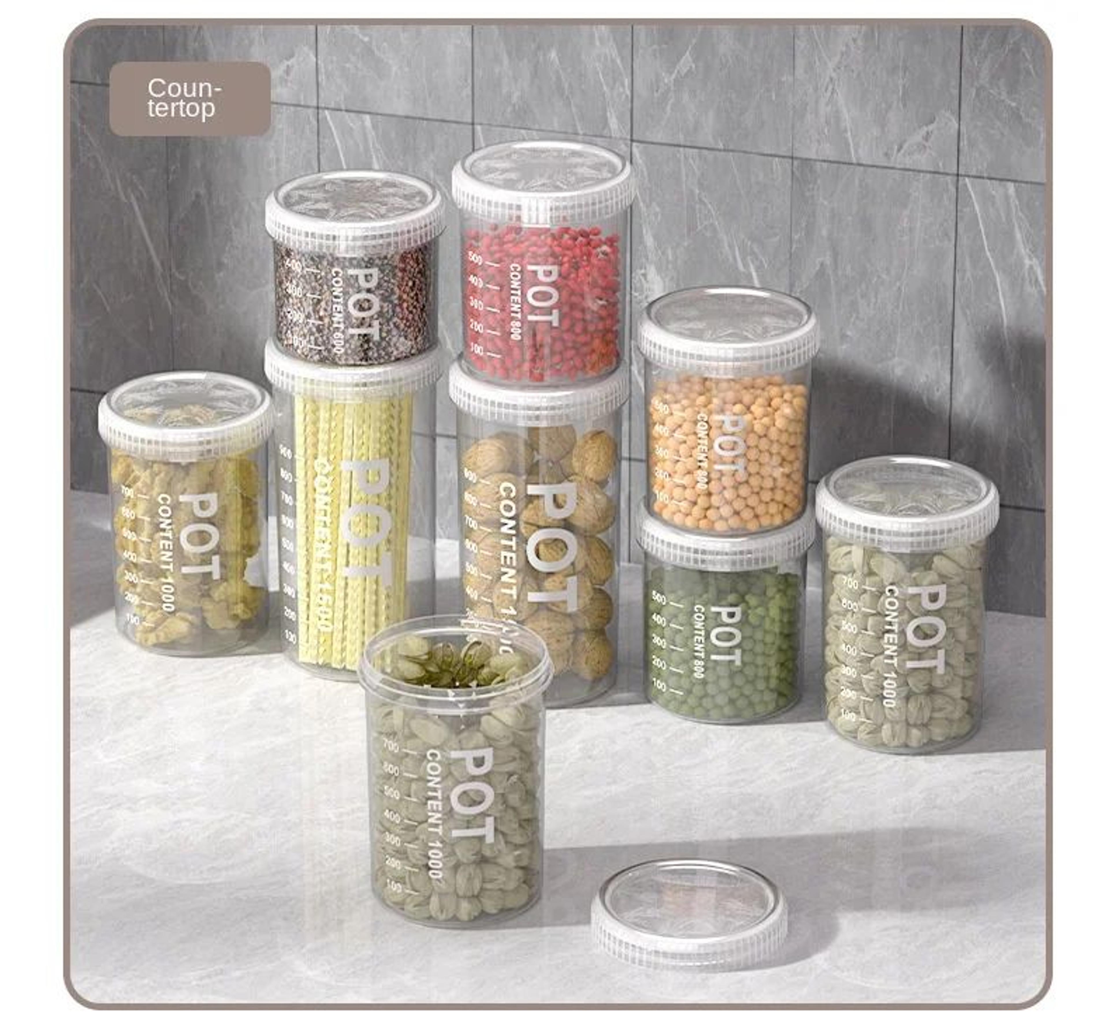 Airtight Grain Storage Containers Kitchen Organizer Set 9