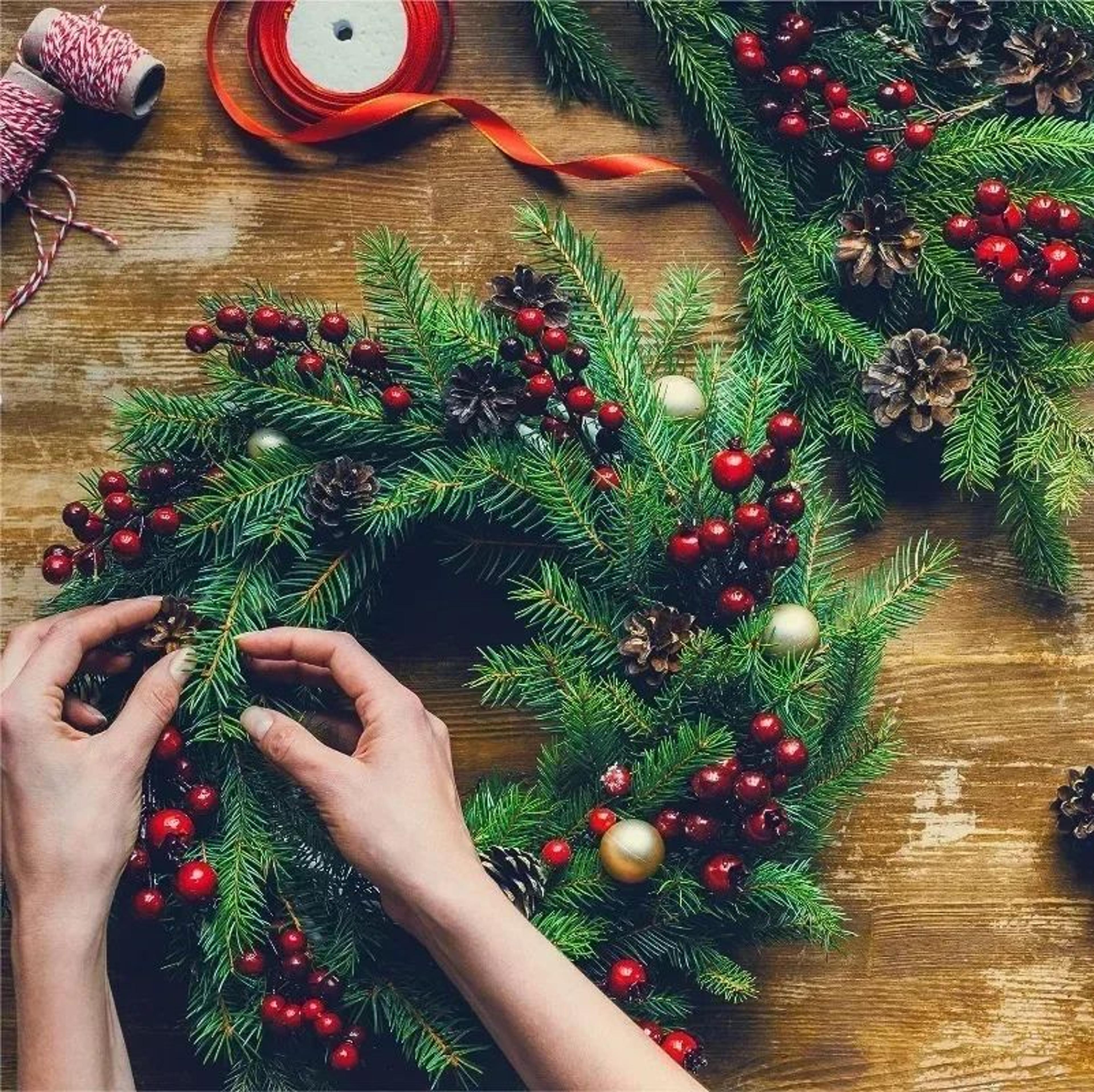 Artificial Holly Berry Stems For Christmas Decor 2