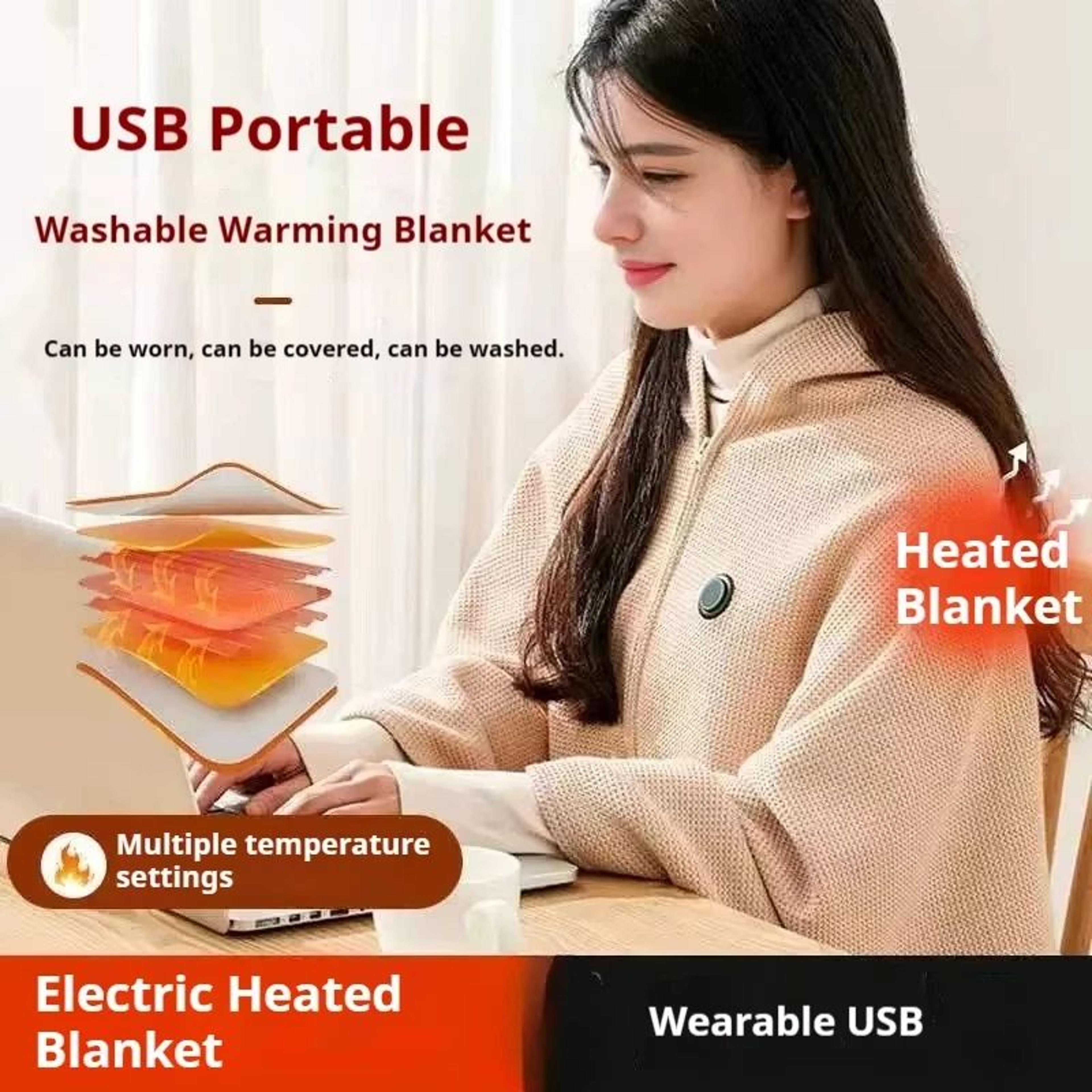 wearable usb heated blanket