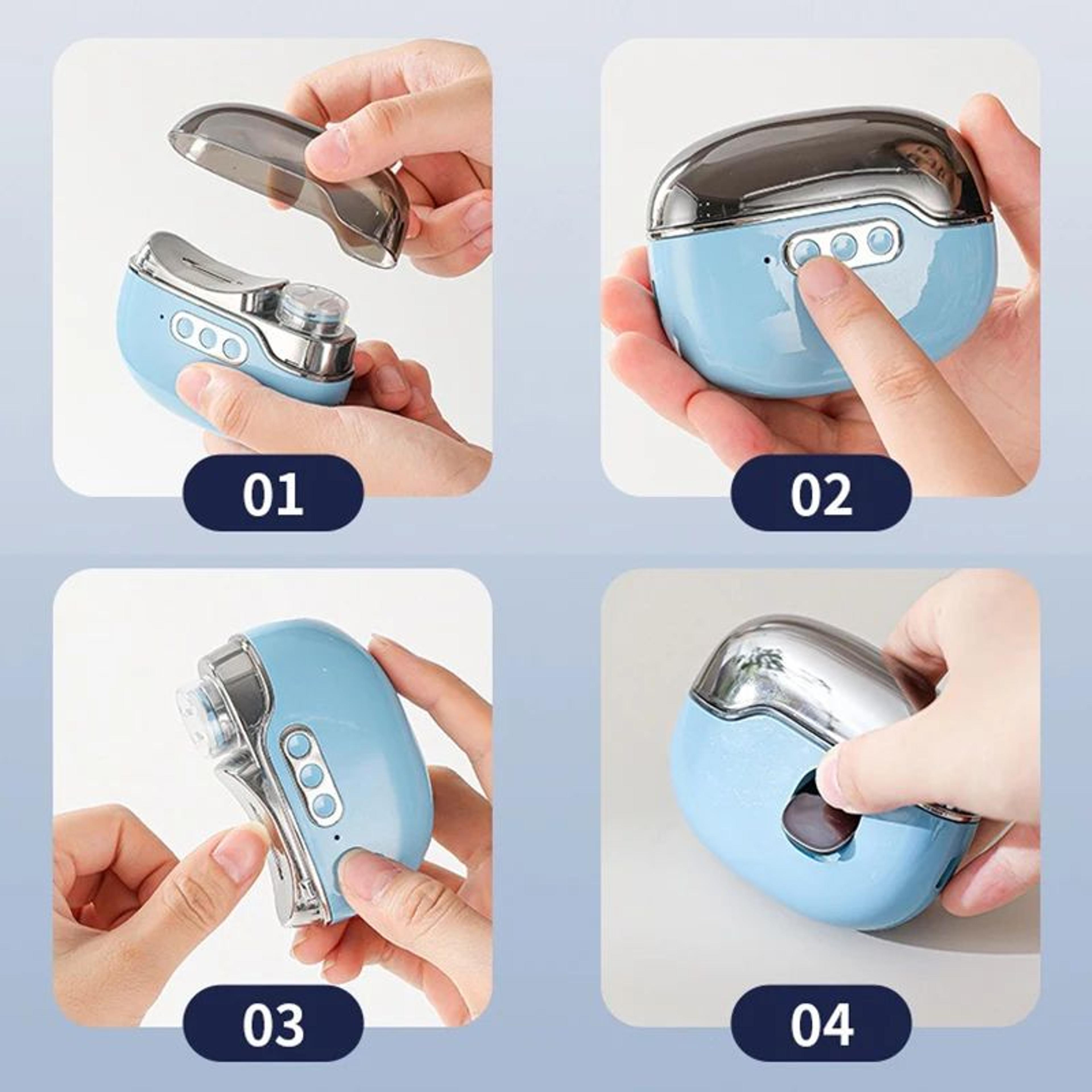 4 In 1 Electric Nail Clipper With UV Lamp And Polisher 3