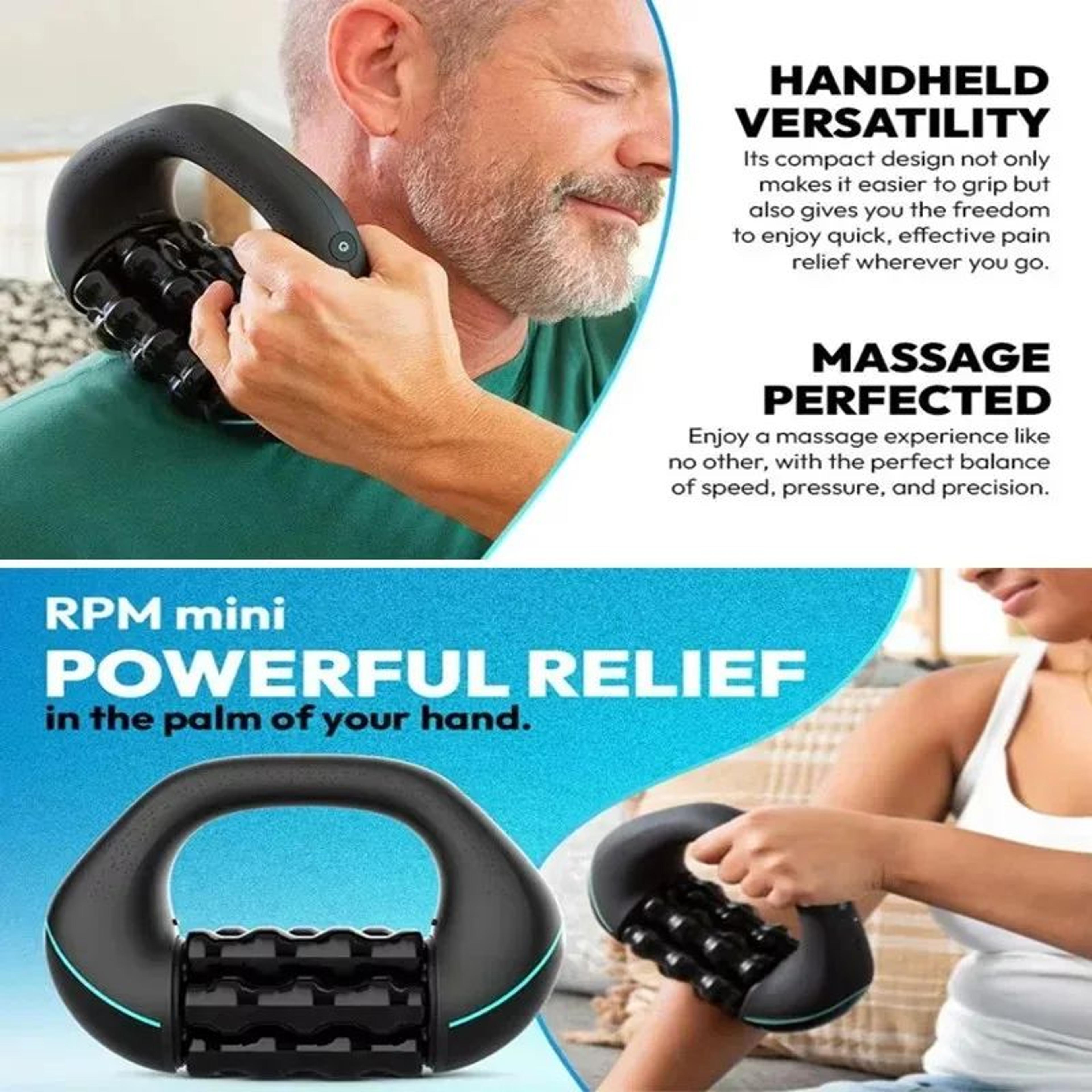 Rechargeable Muscle Massage Gun With Roller Wheel 4