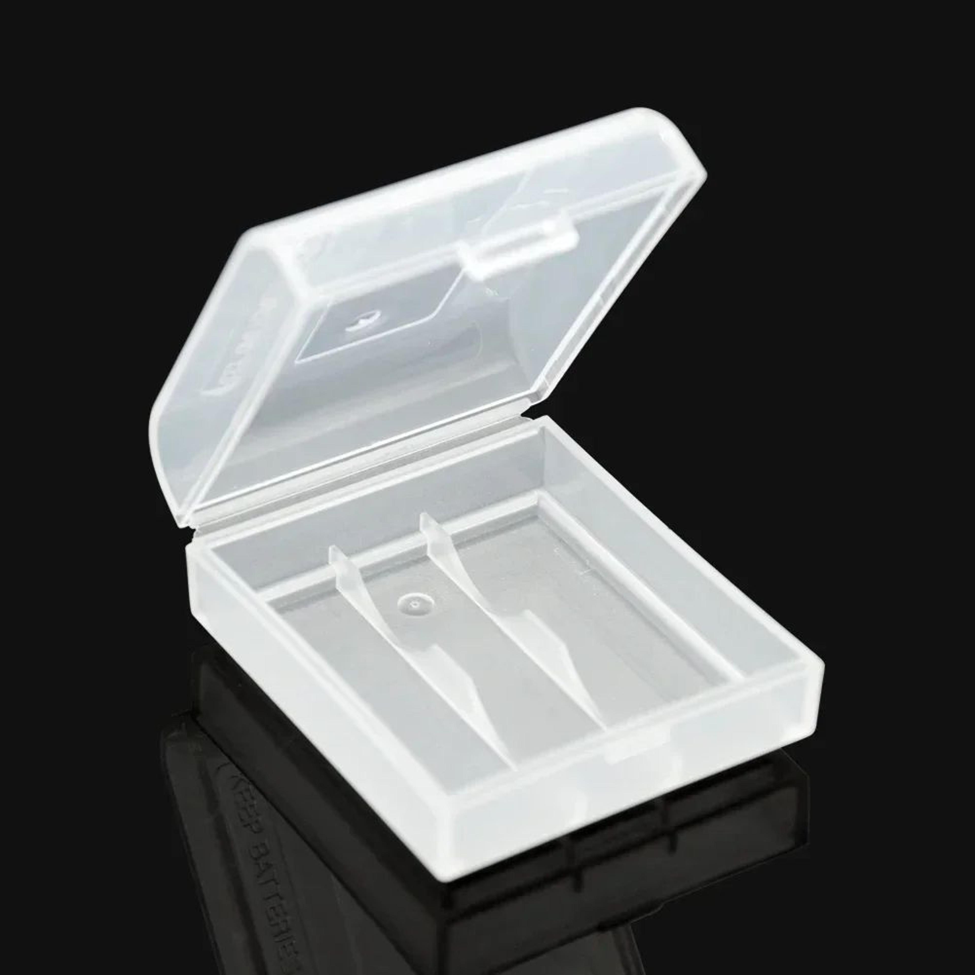 Transparent 2 Slot Battery Storage Case Box 2
