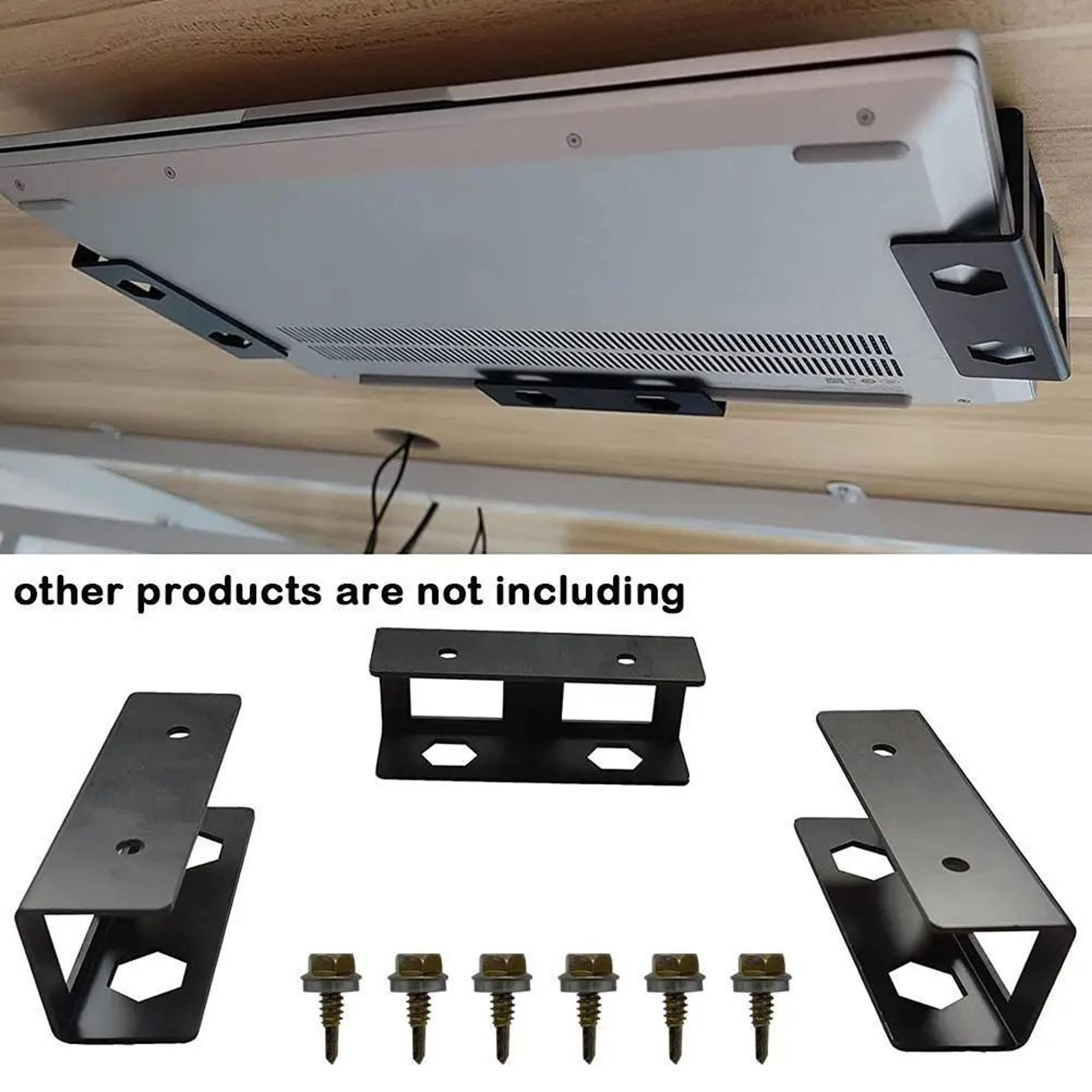 under desk laptop holder storage bracket