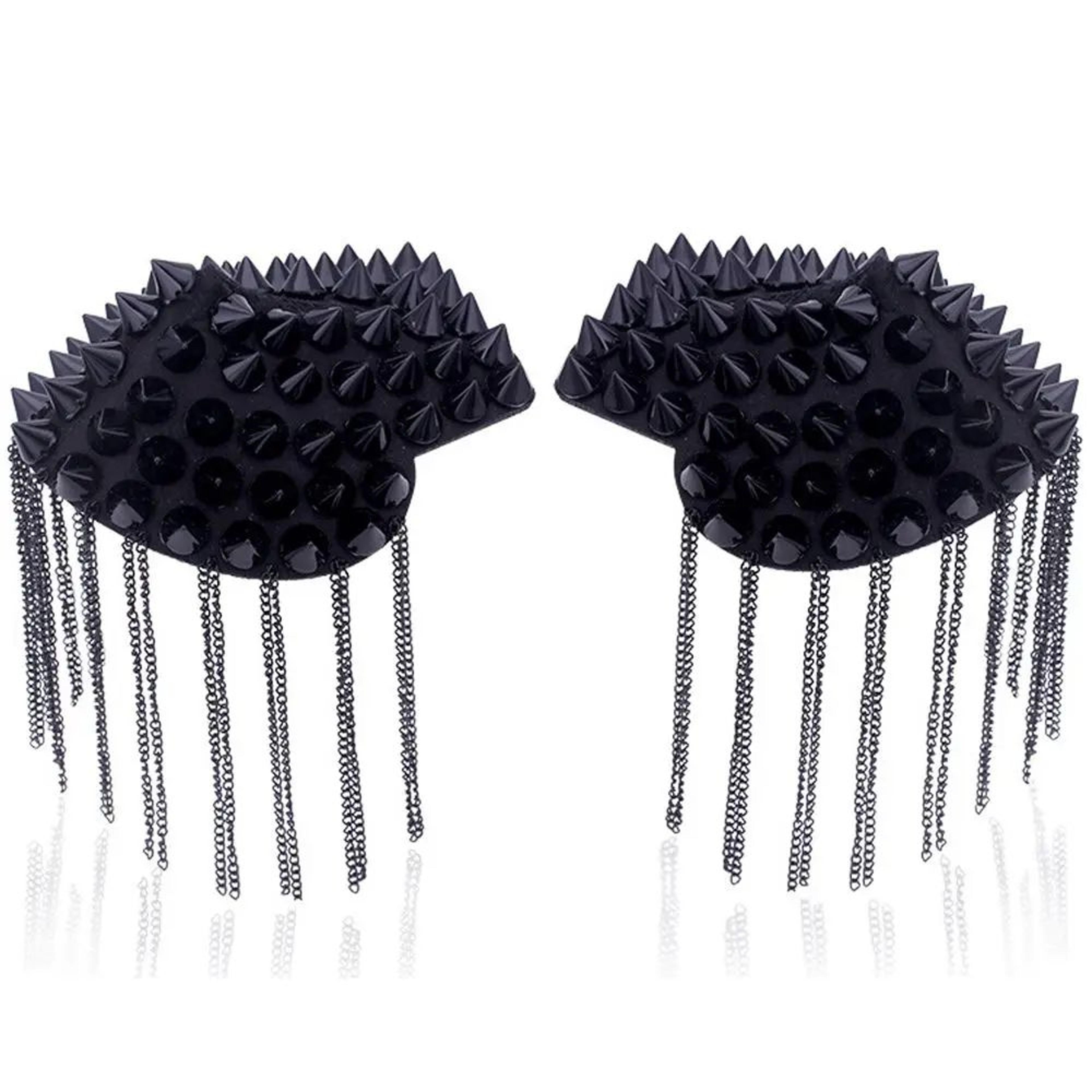 Punk Chain Tassel Shoulder Brooch Epaulet 19