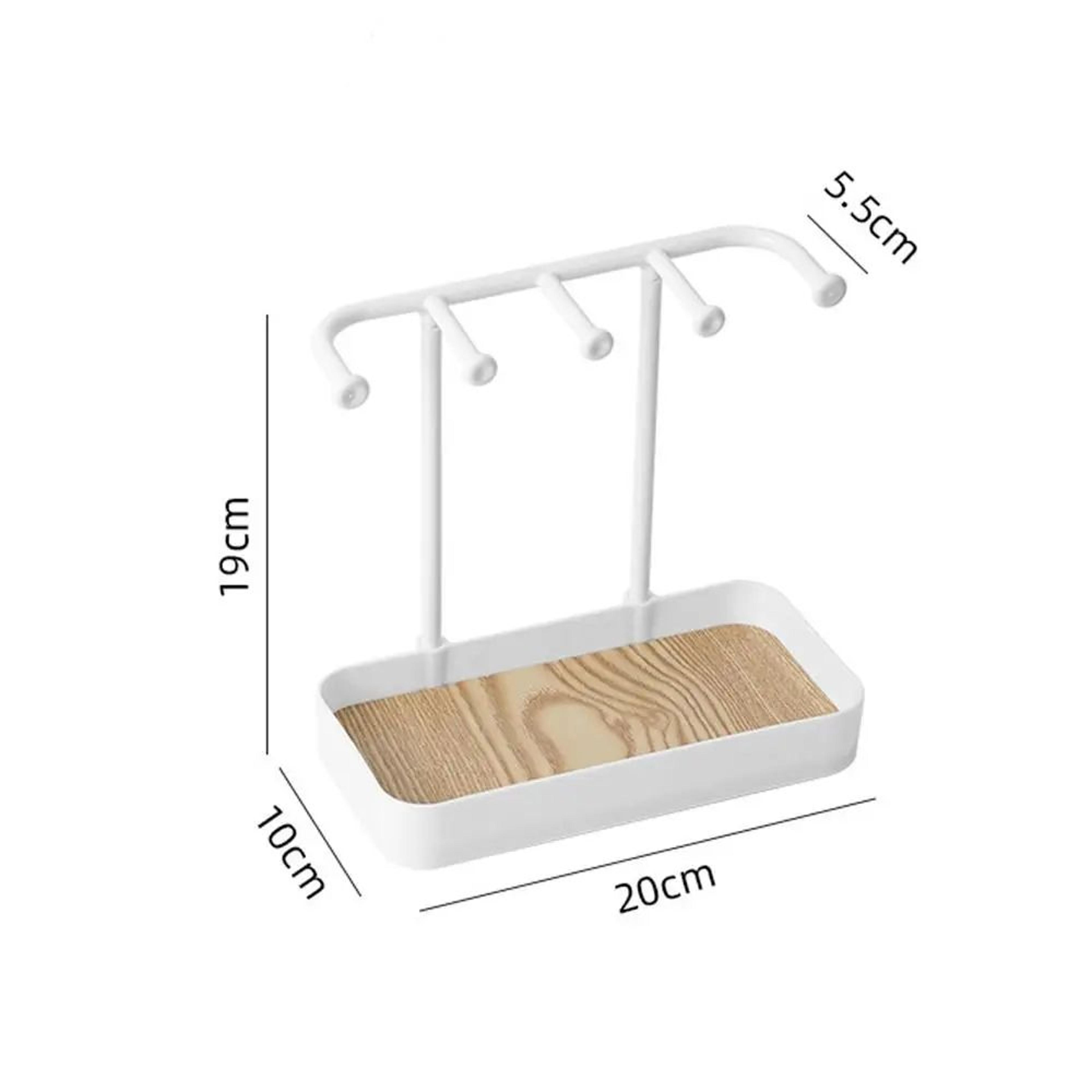 Wooden Jewelry Display Rack With Drawer Organizer 15