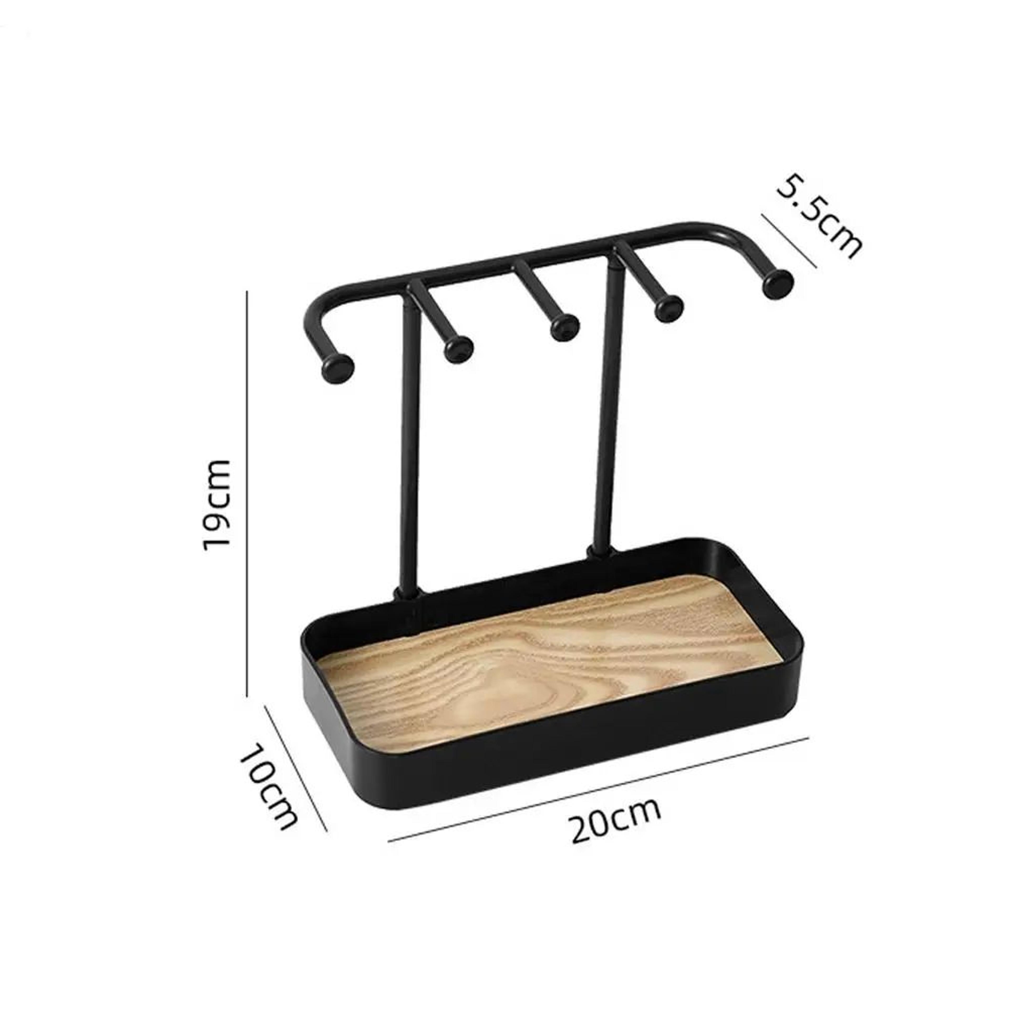 Wooden Jewelry Display Rack With Drawer Organizer 13