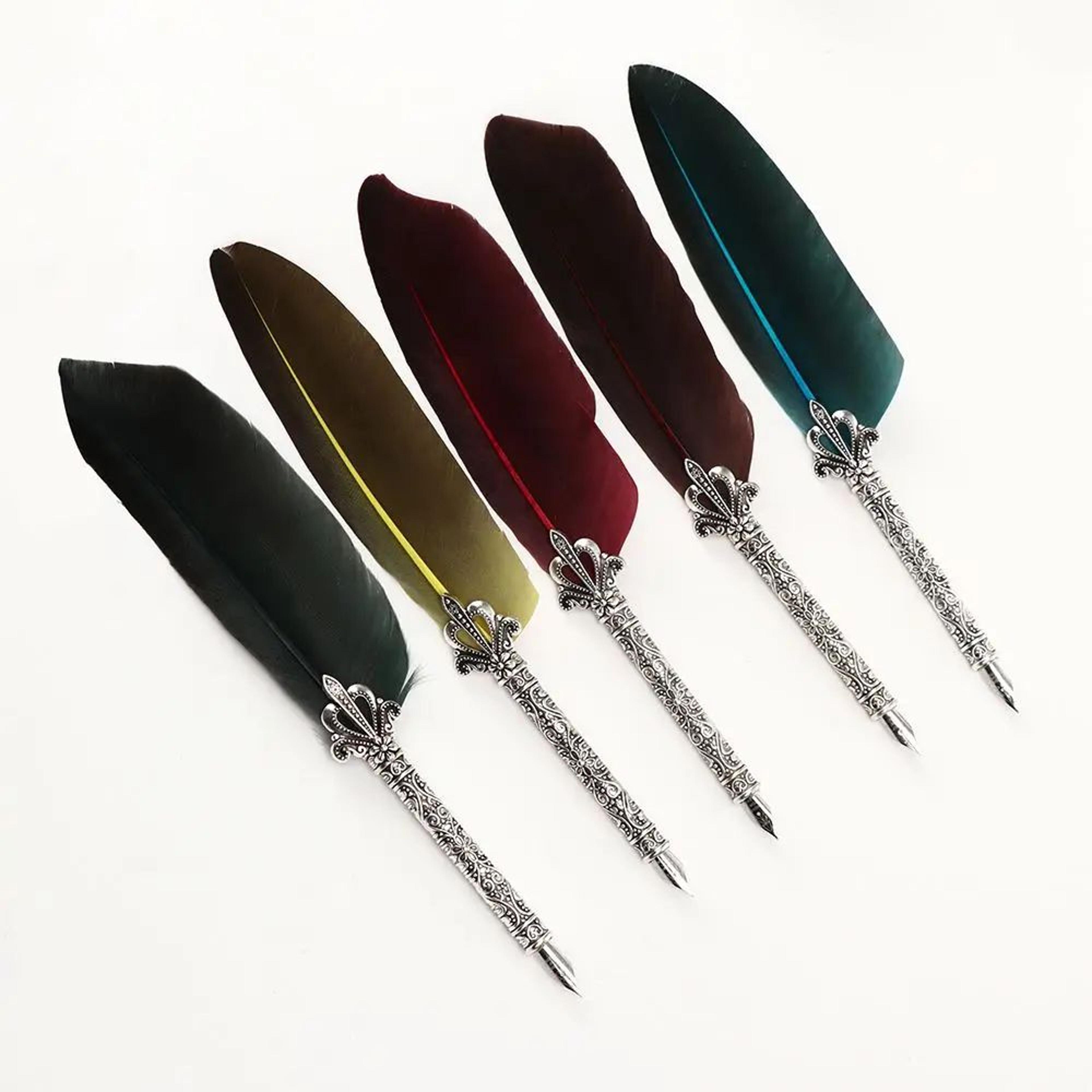 luxury feather quill calligraphy pen gift set
