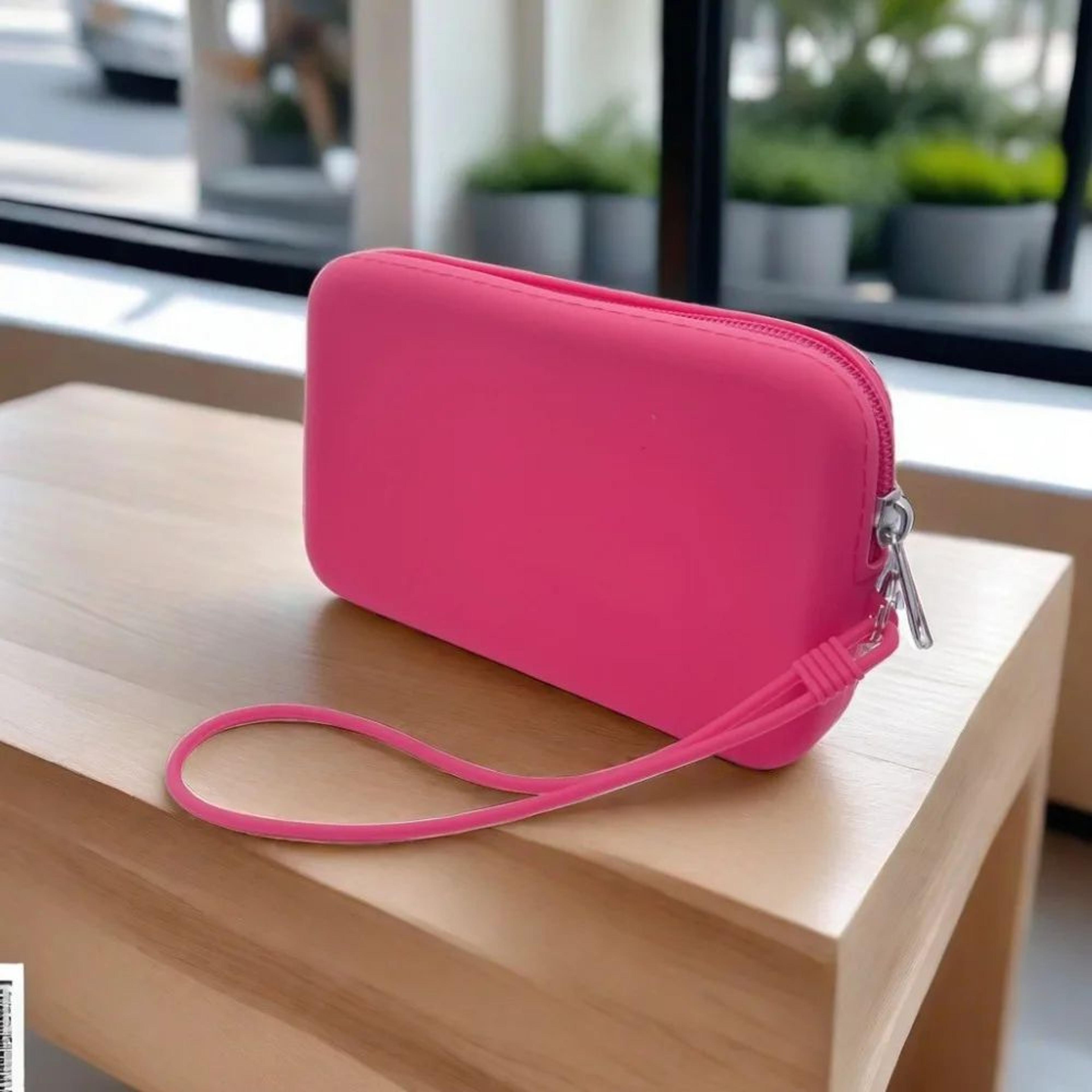 Silicone Cosmetic Bag Small Rectangle Organizer 12