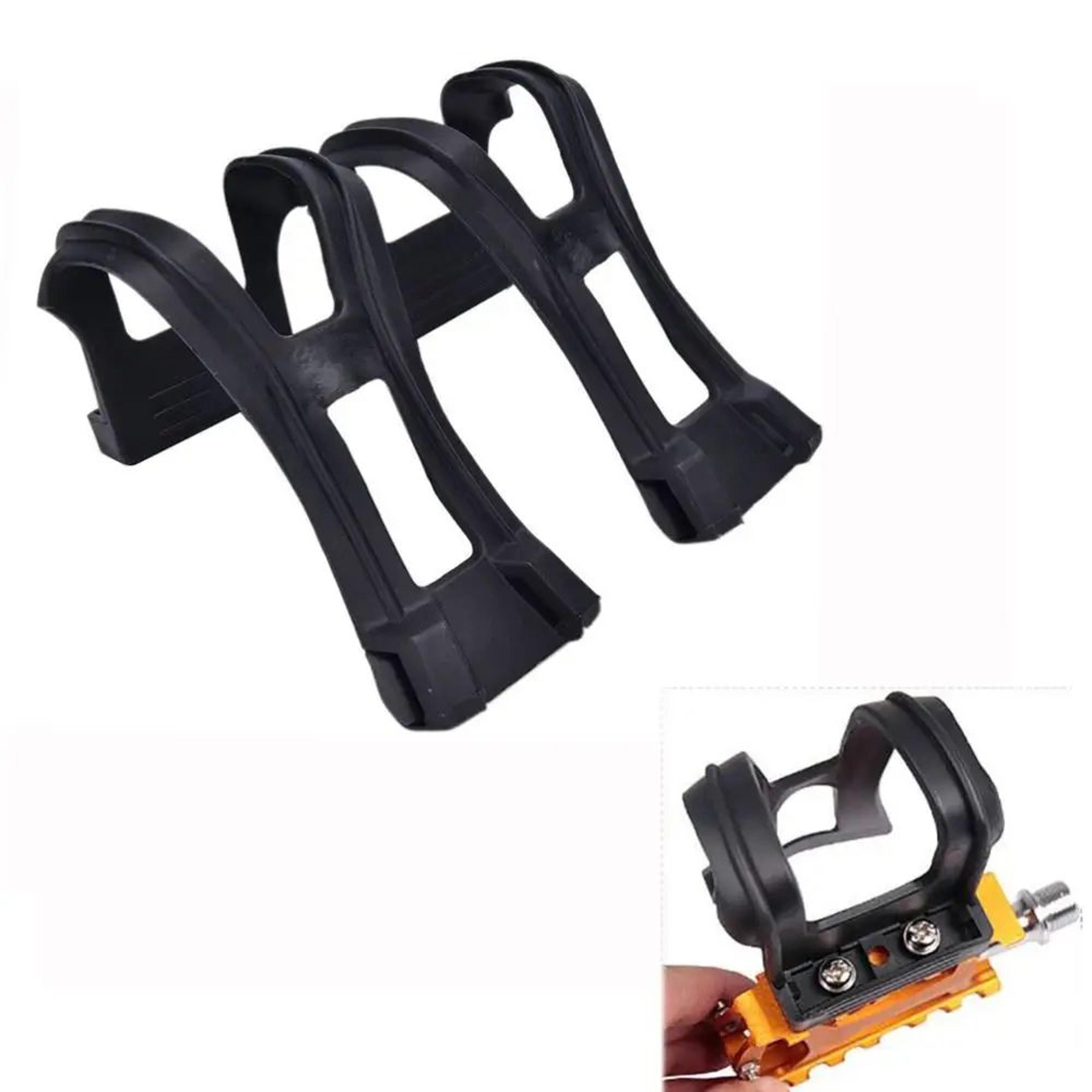 Adjustable Bicycle Pedal Toe Clip Strap Set 4